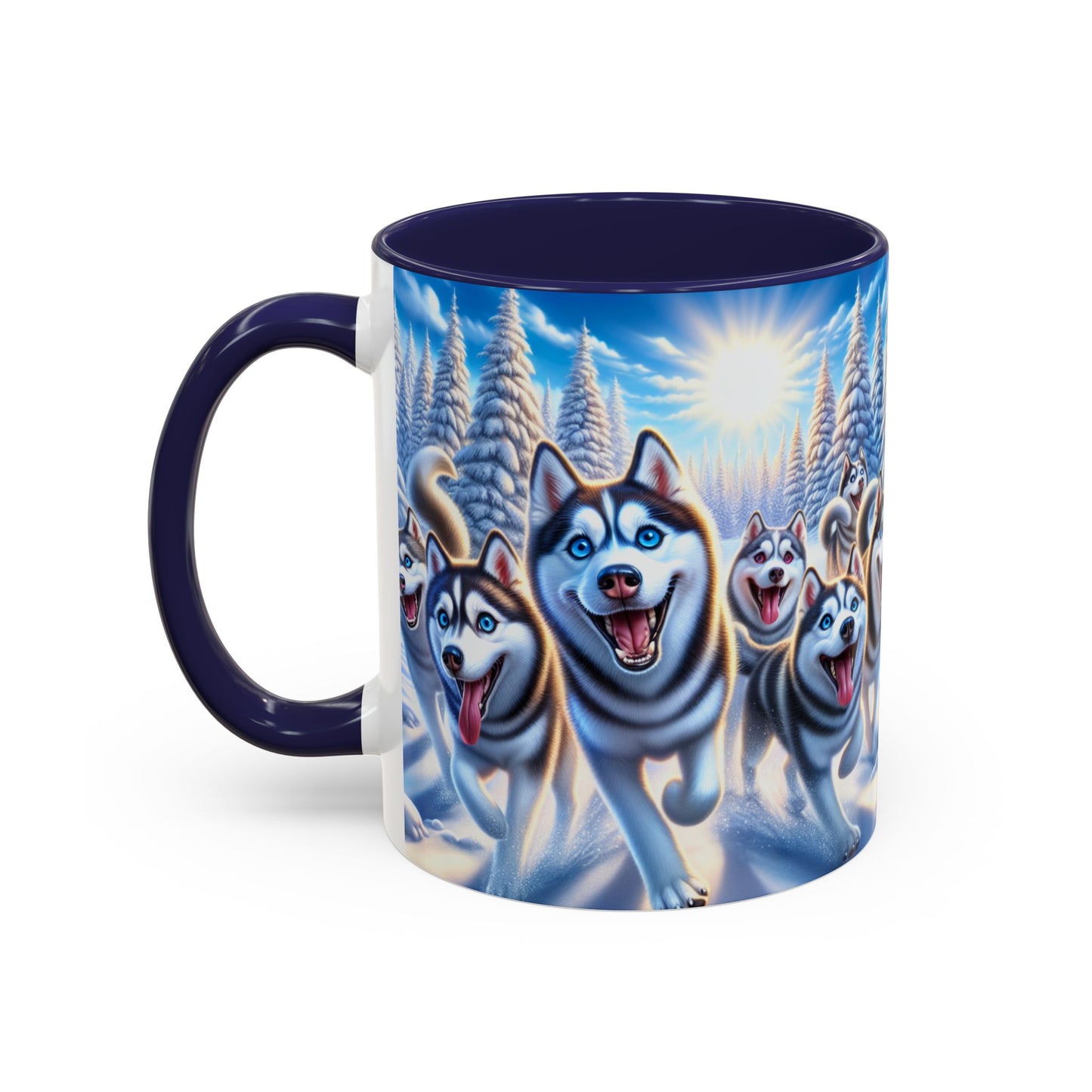 Siberian Husky Accent Coffee Mug - Perfect Gift for Dog Lovers
