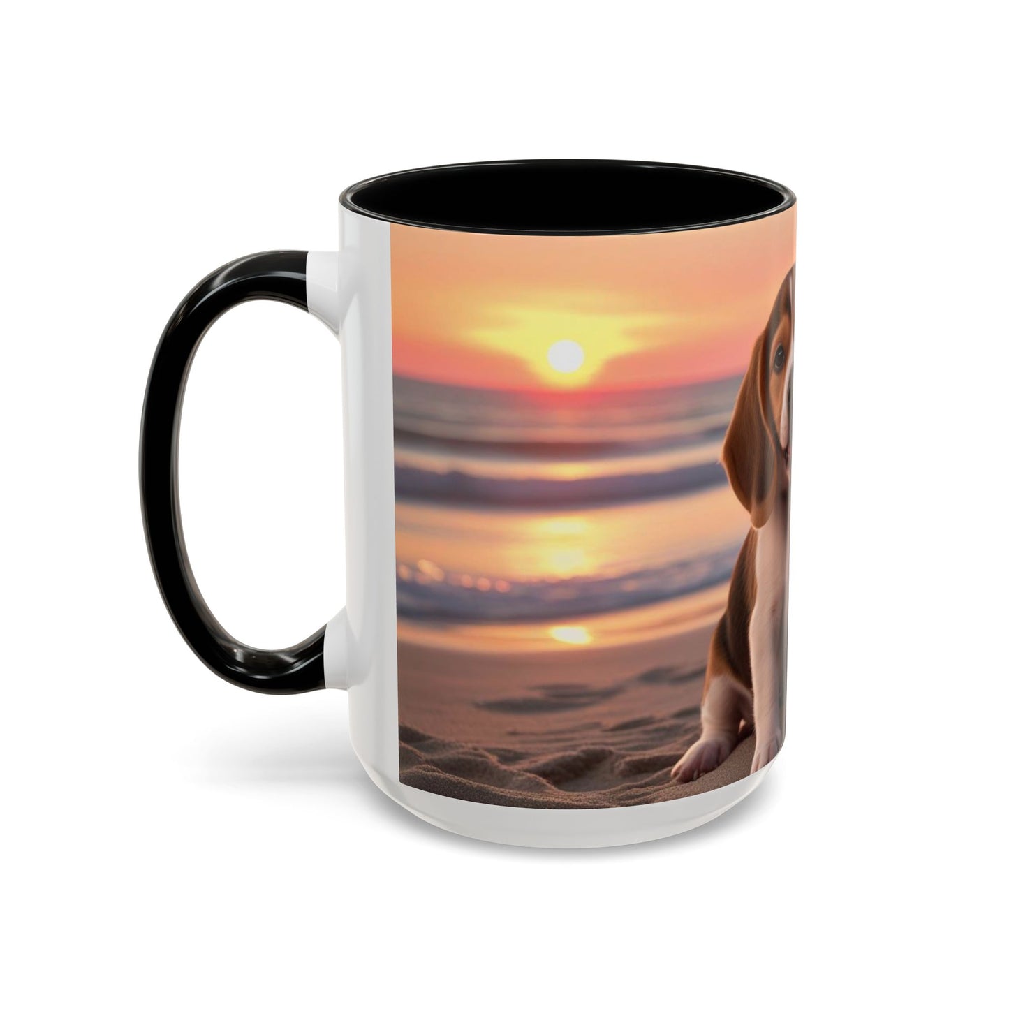 Beagle Love Accent Coffee Mug - Perfect Gift for Dog Lovers