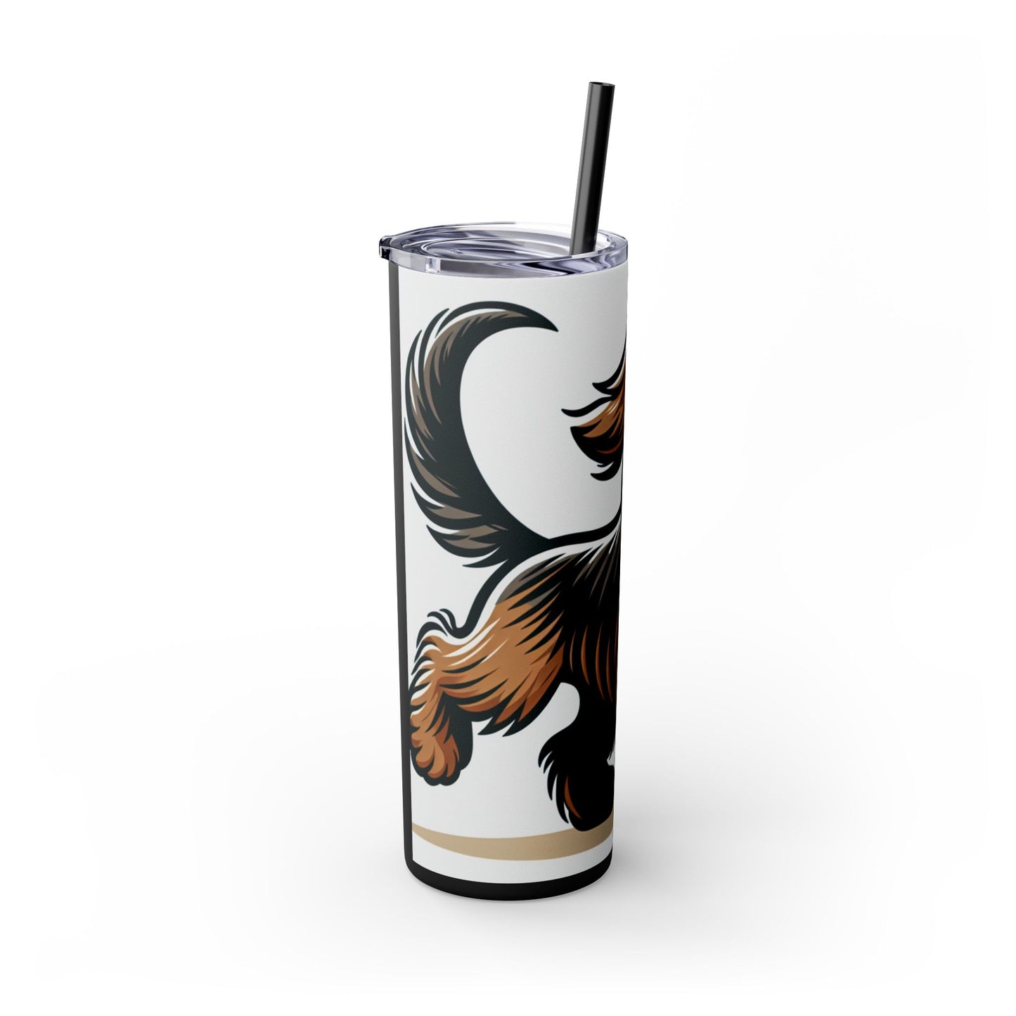 Otterhound Skinny Tumbler with Straw, 20oz