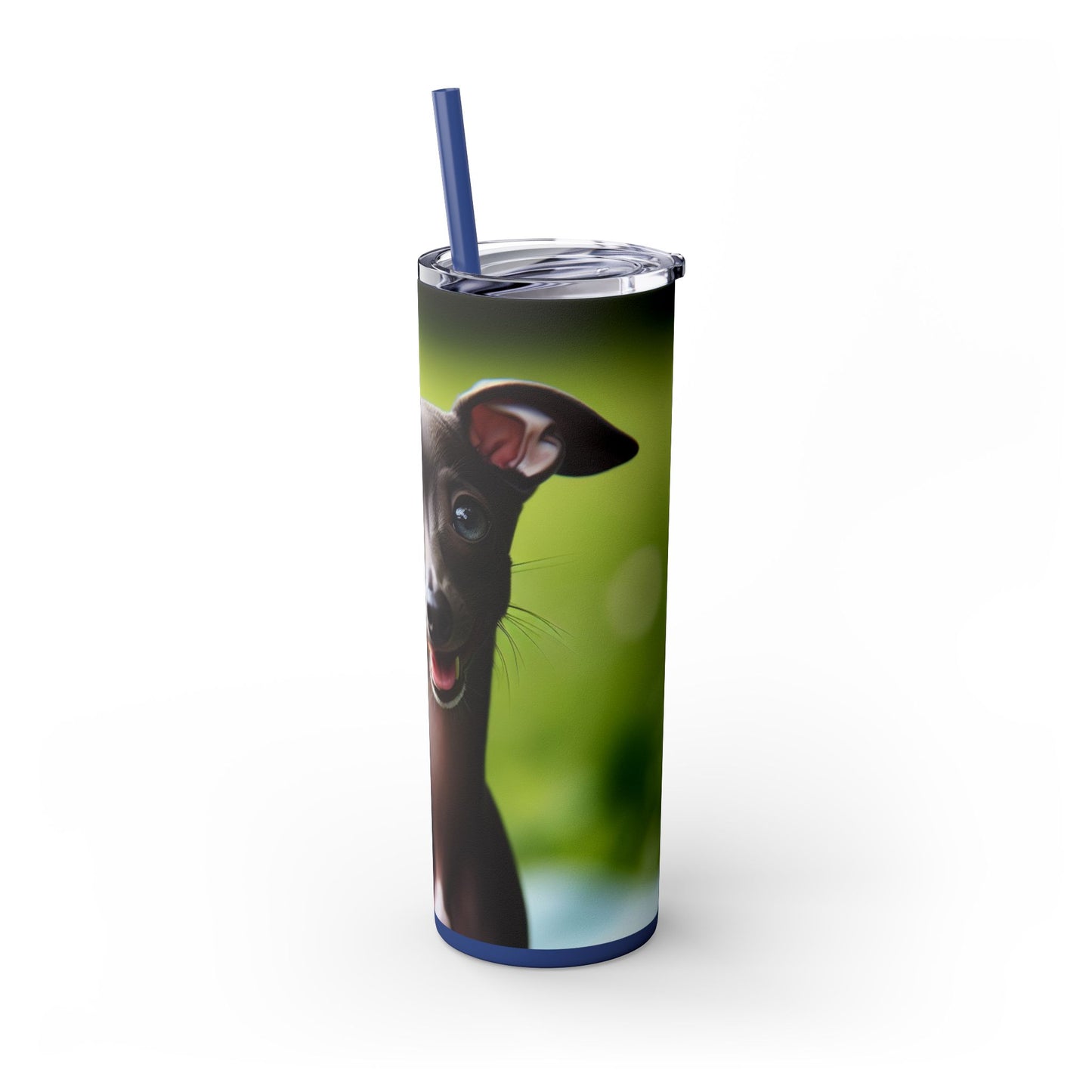 Italian Greyhound Tumbler with Straw, 20oz