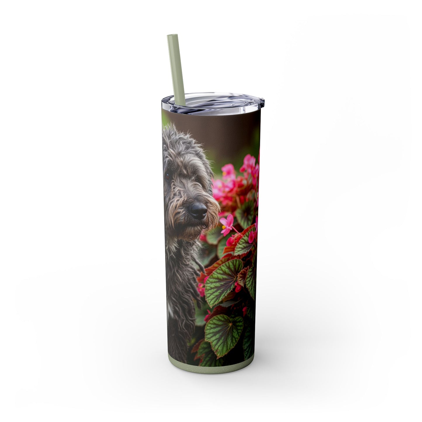 Puli Skinny Tumbler with Straw, 20oz