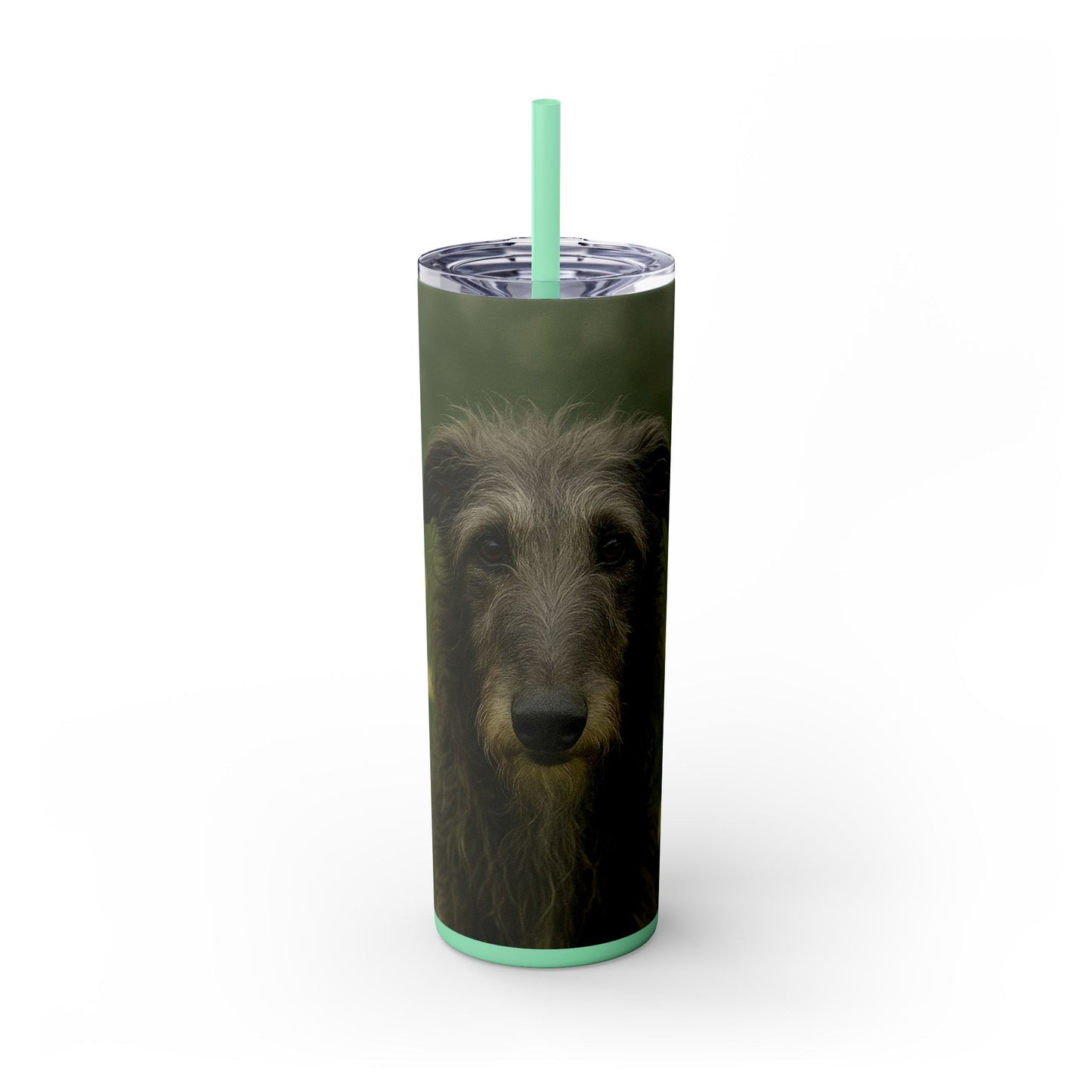 Scottish Deerhound Tumbler with Straw, 20oz