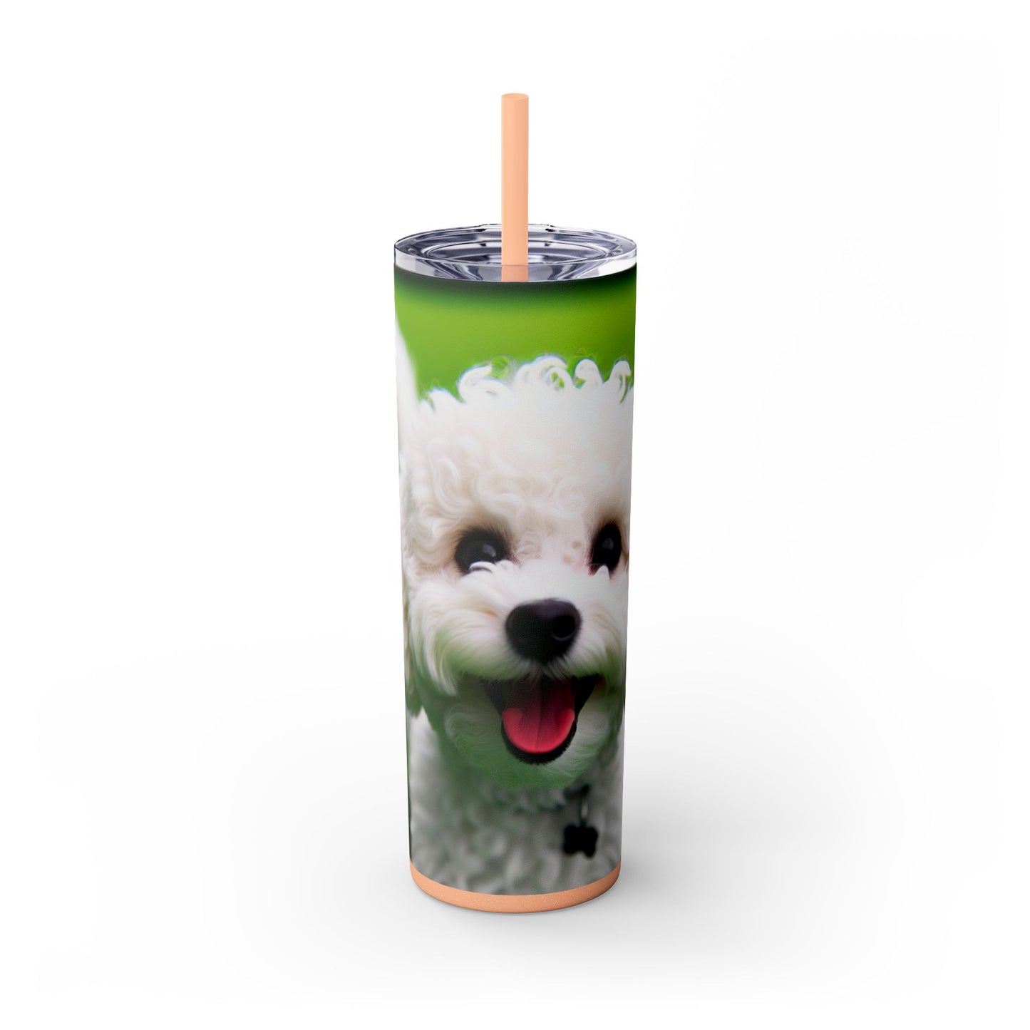 Bichonpoo Tumbler with Straw, 20oz