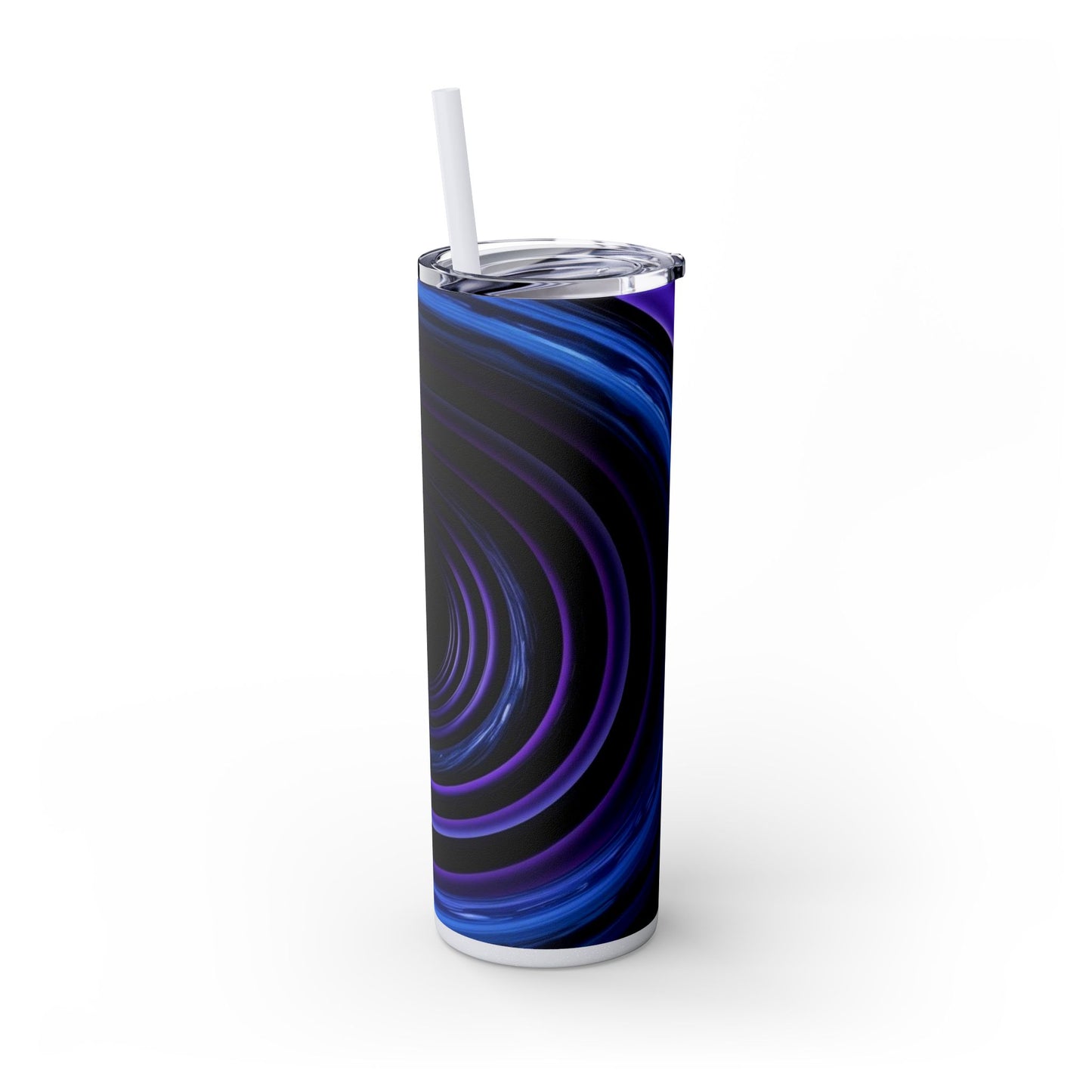 Optical Illusion Skinny Tumbler with Straw, 20oz