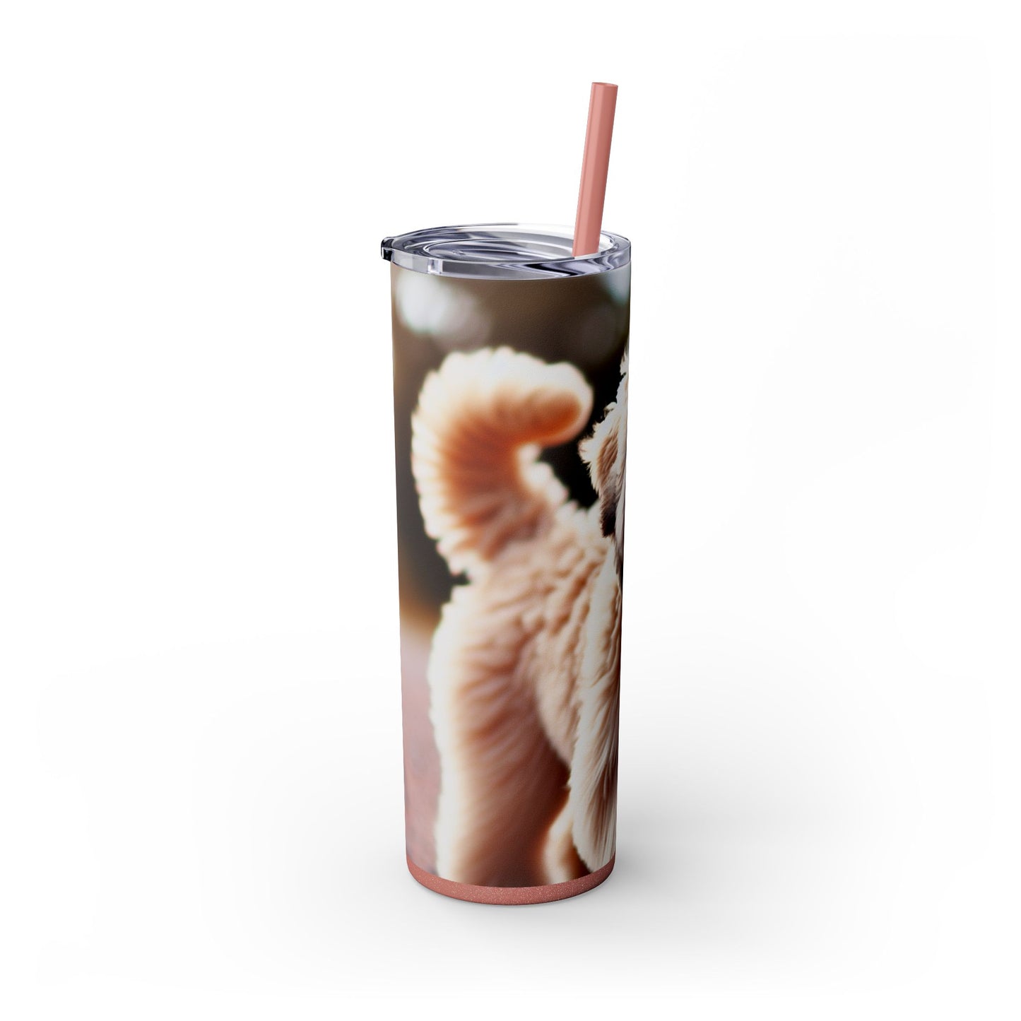 Soft Coated Wheaten Terrier Skinny Tumbler with Straw, 20oz