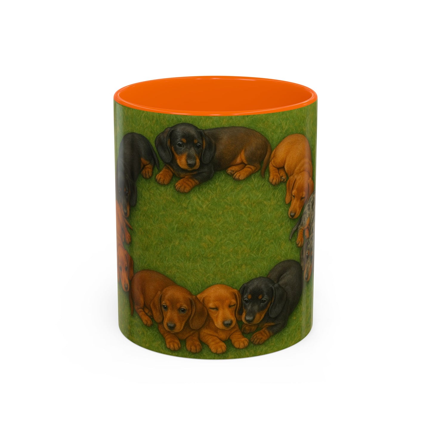 Dachshund puppies Accent Coffee Mug - Perfect Gift for Dog Lovers