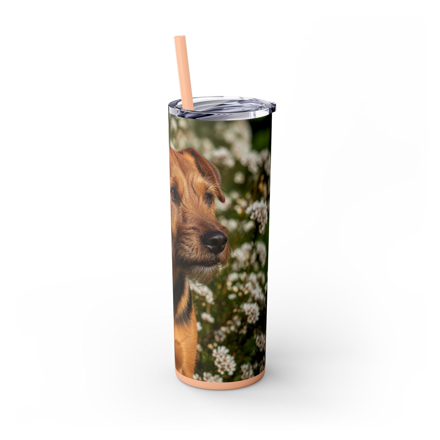 Tenterfield Terrier Skinny Tumbler with Straw, 20oz