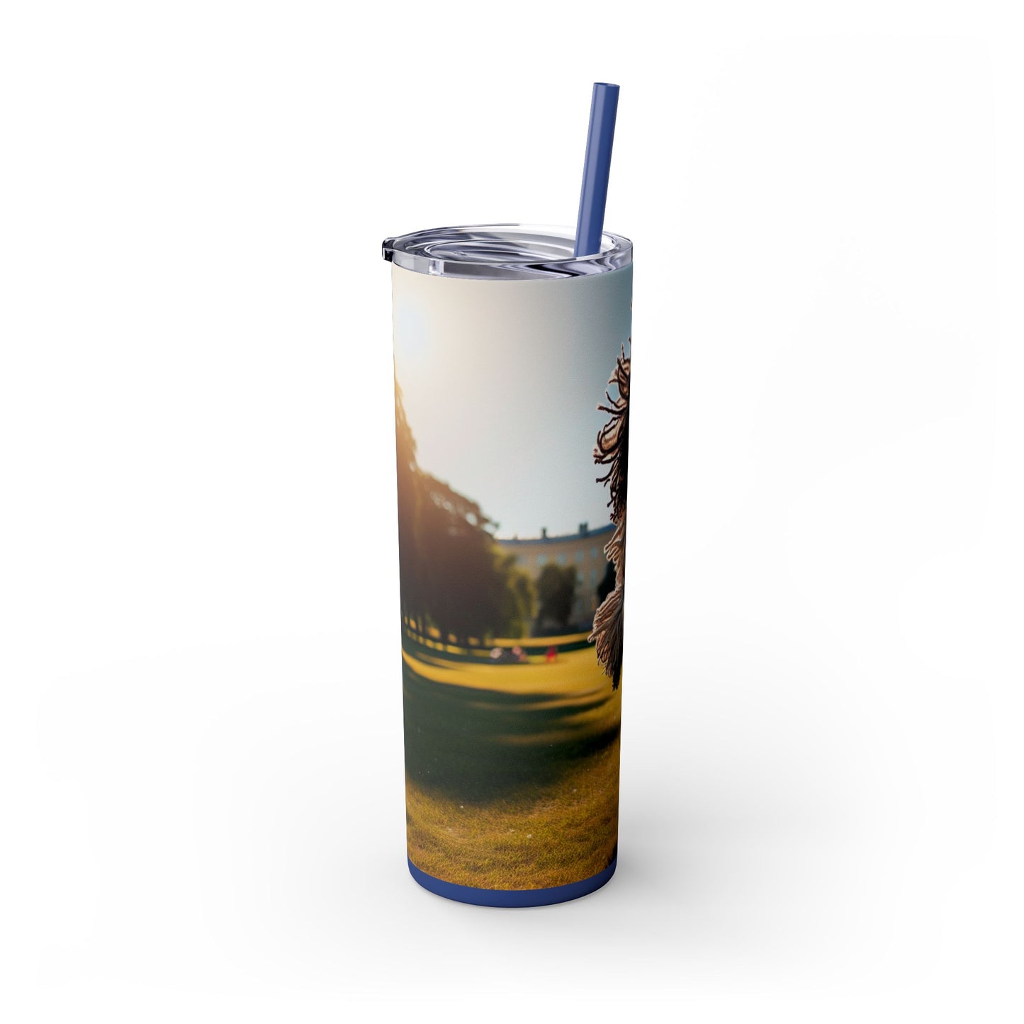 Puli Skinny Tumbler with Straw, 20oz