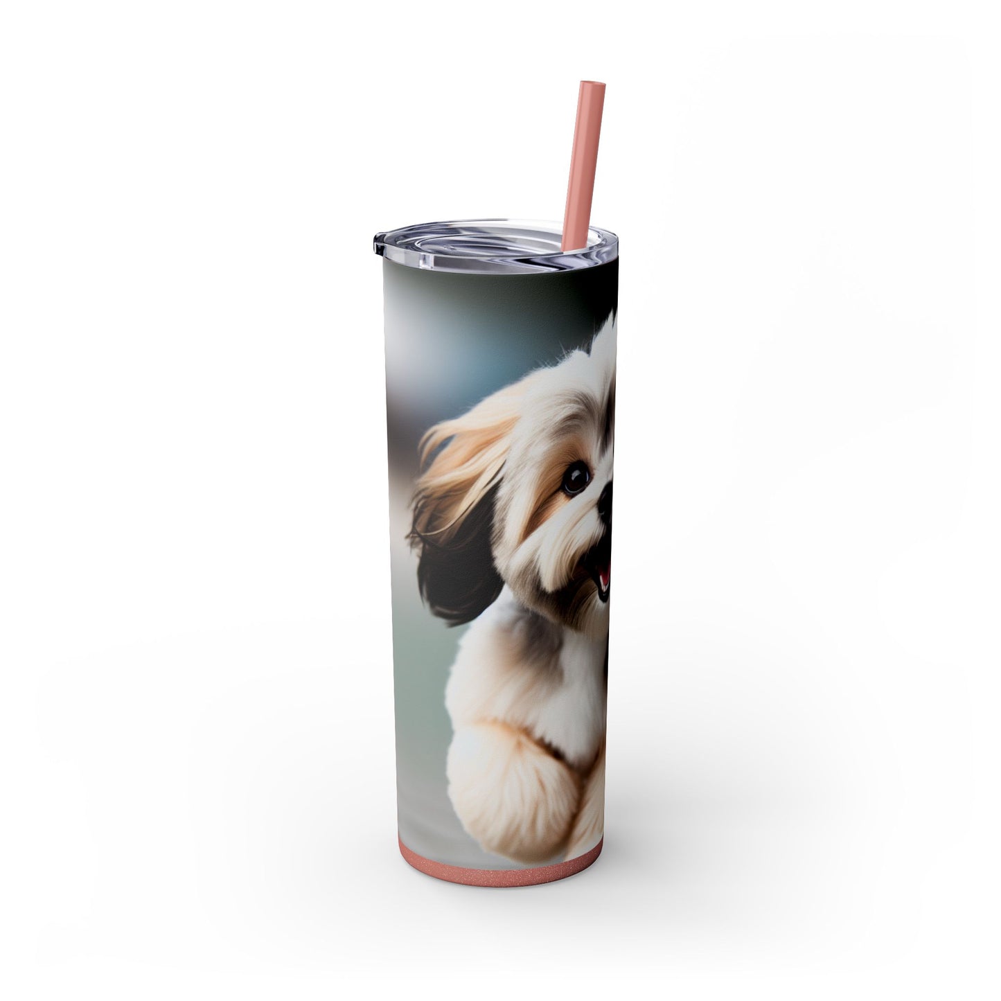 Lowchen Tumbler with Straw, 20oz