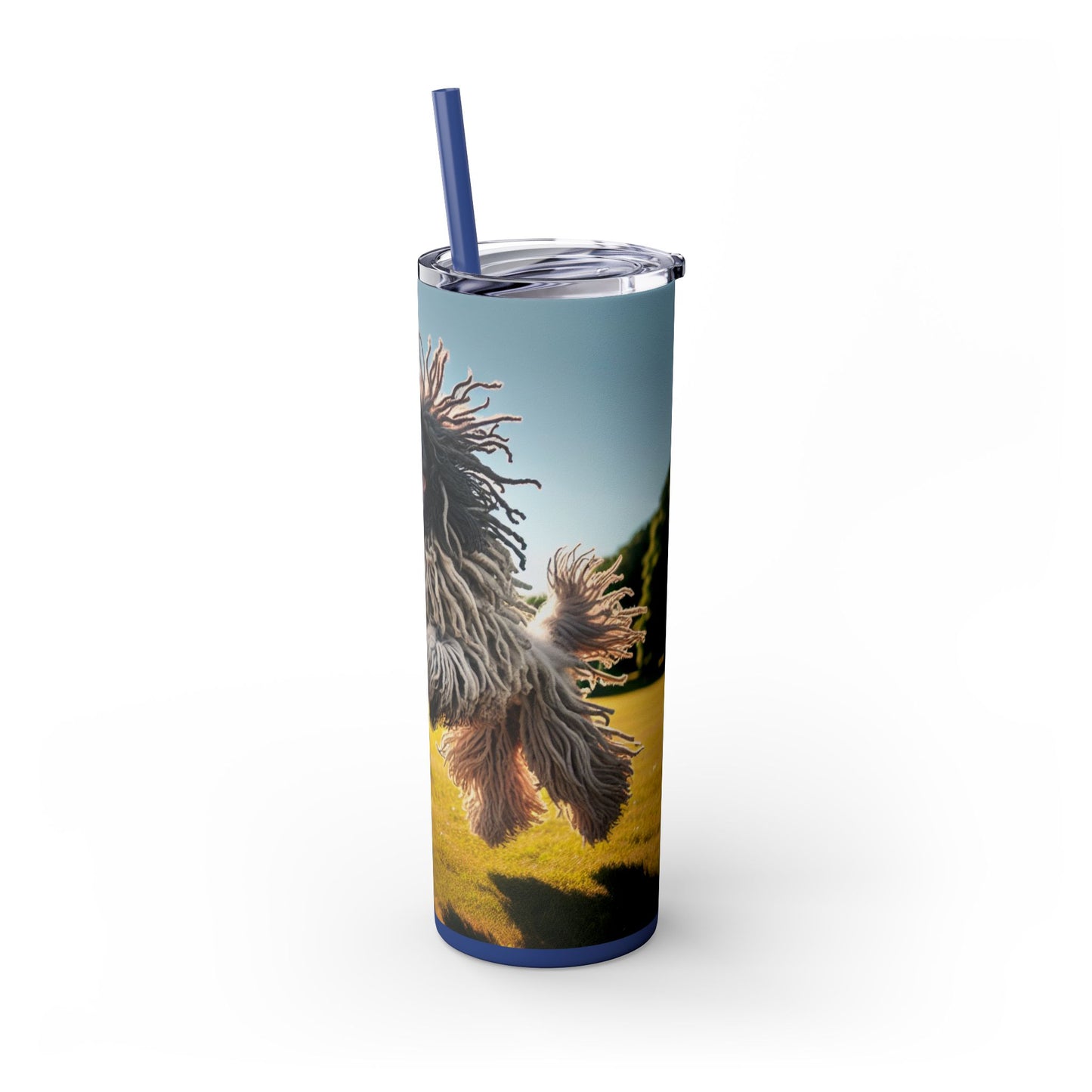 Puli Skinny Tumbler with Straw, 20oz