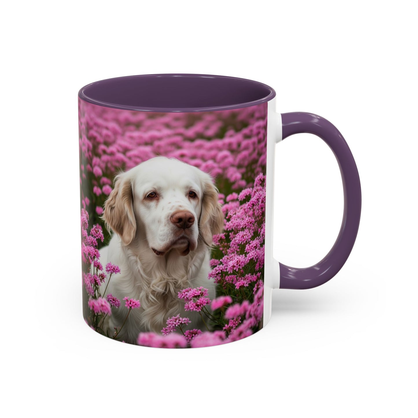 Clumber Spaniel Accent Coffee Mug - Perfect Gift for Dog Lovers