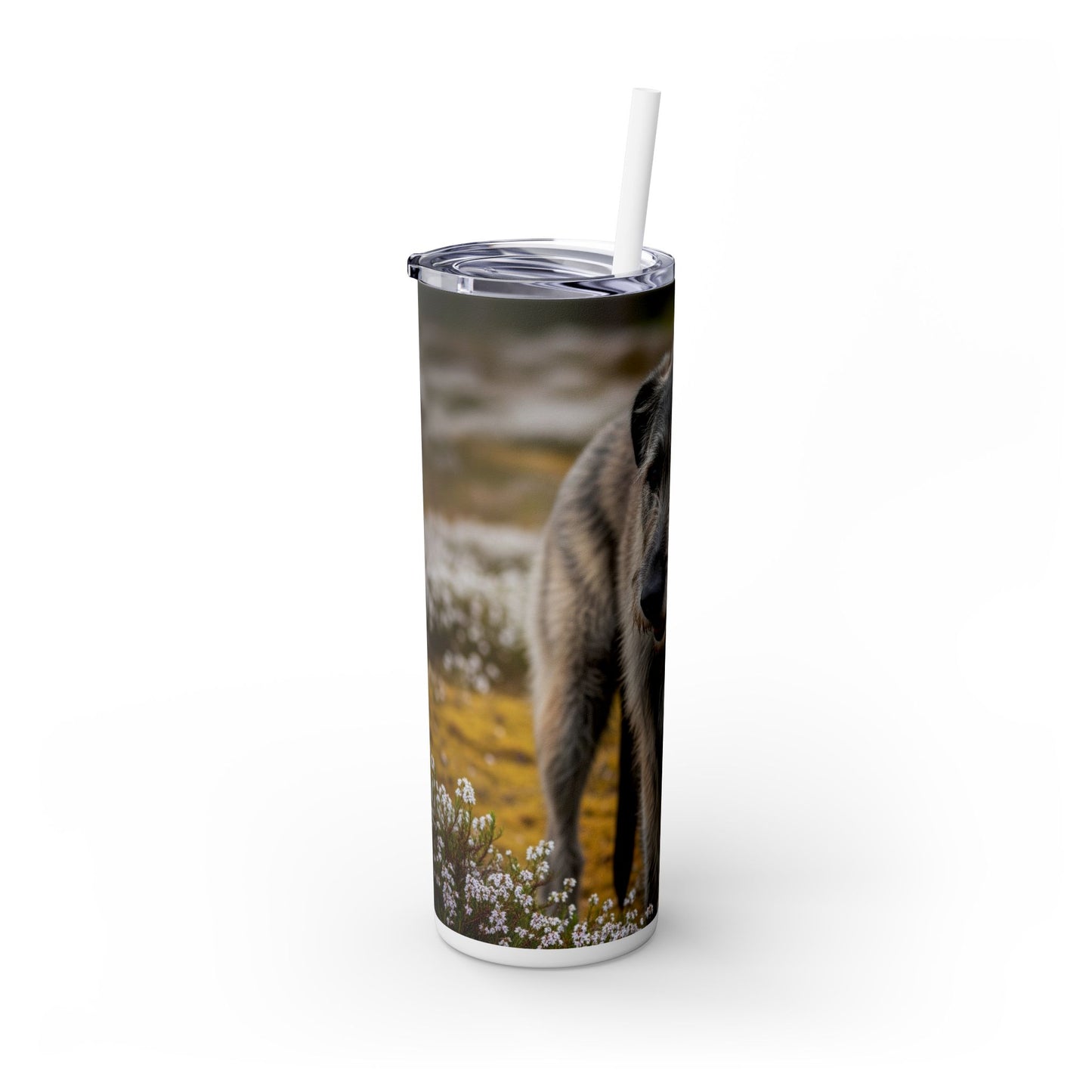 Irish Wolfhound Tumbler with Straw, 20oz