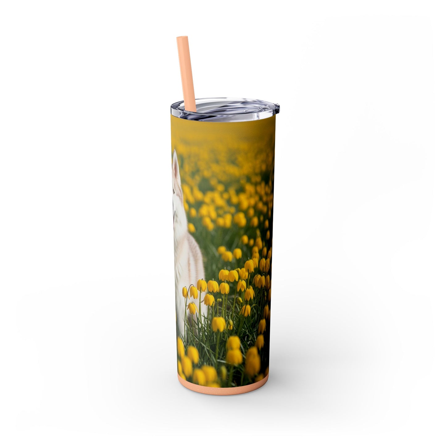 Siberian Husky Tumbler with Straw, 20oz
