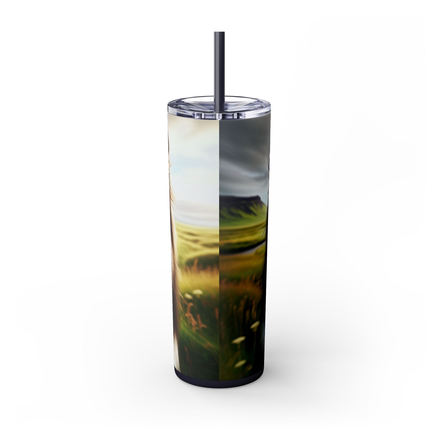 Icelandic Sheepdog Tumbler with Straw, 20oz