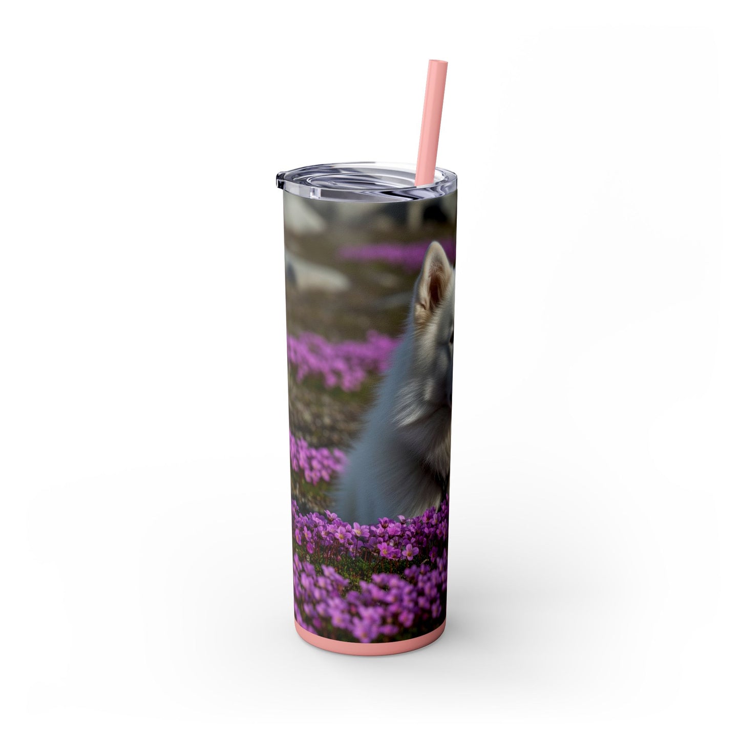 Canadian Eskimo Dog Tumbler with Straw, 20oz