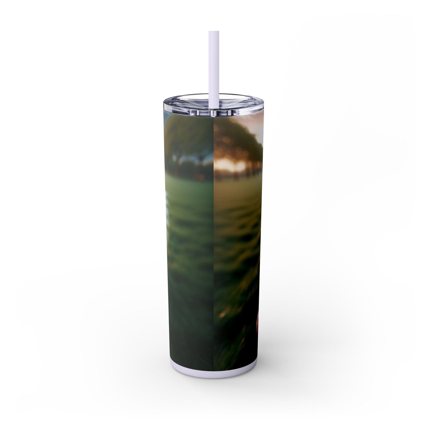Brittany Dog Tumbler with Straw, 20oz