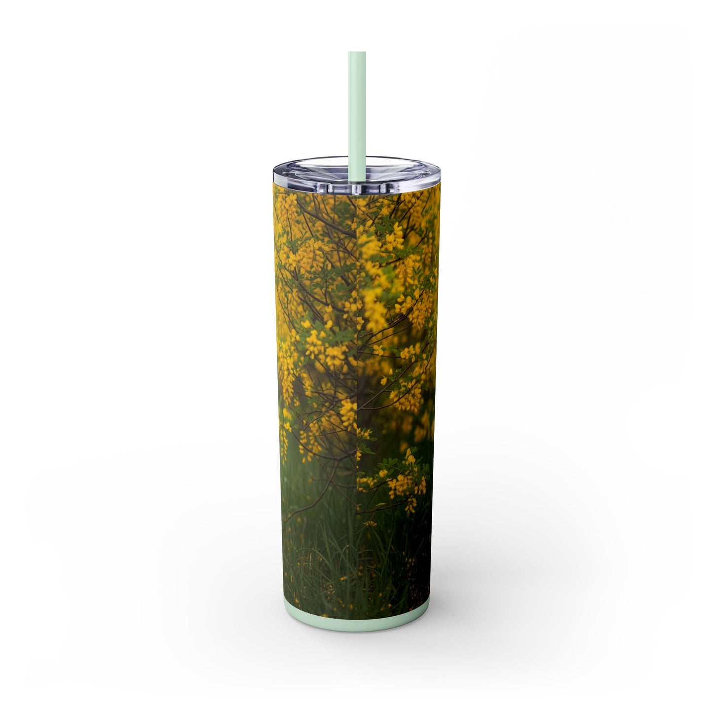 Australian Shepherd Skinny Tumbler with Straw, 20oz