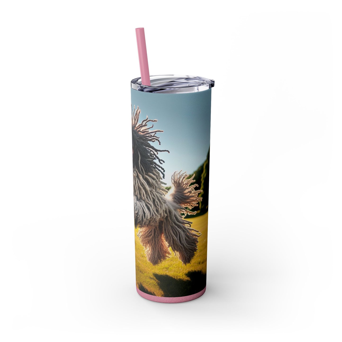 Puli Skinny Tumbler with Straw, 20oz
