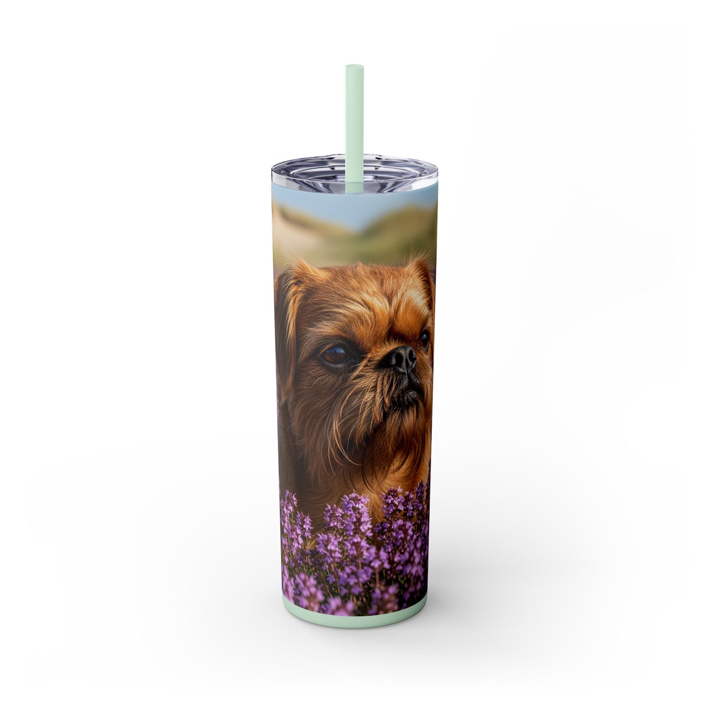 Griffon Bruxellois Tumbler with Straw, 20oz