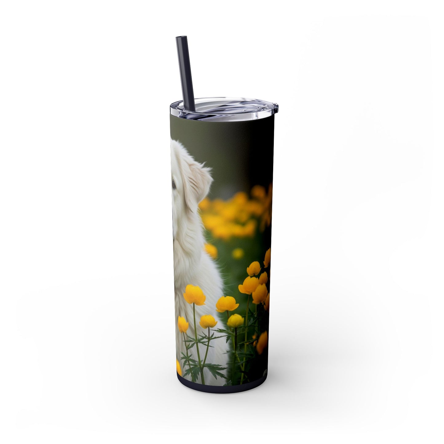 Romanian Mioritic Shepherd Dog Tumbler with Straw, 20oz