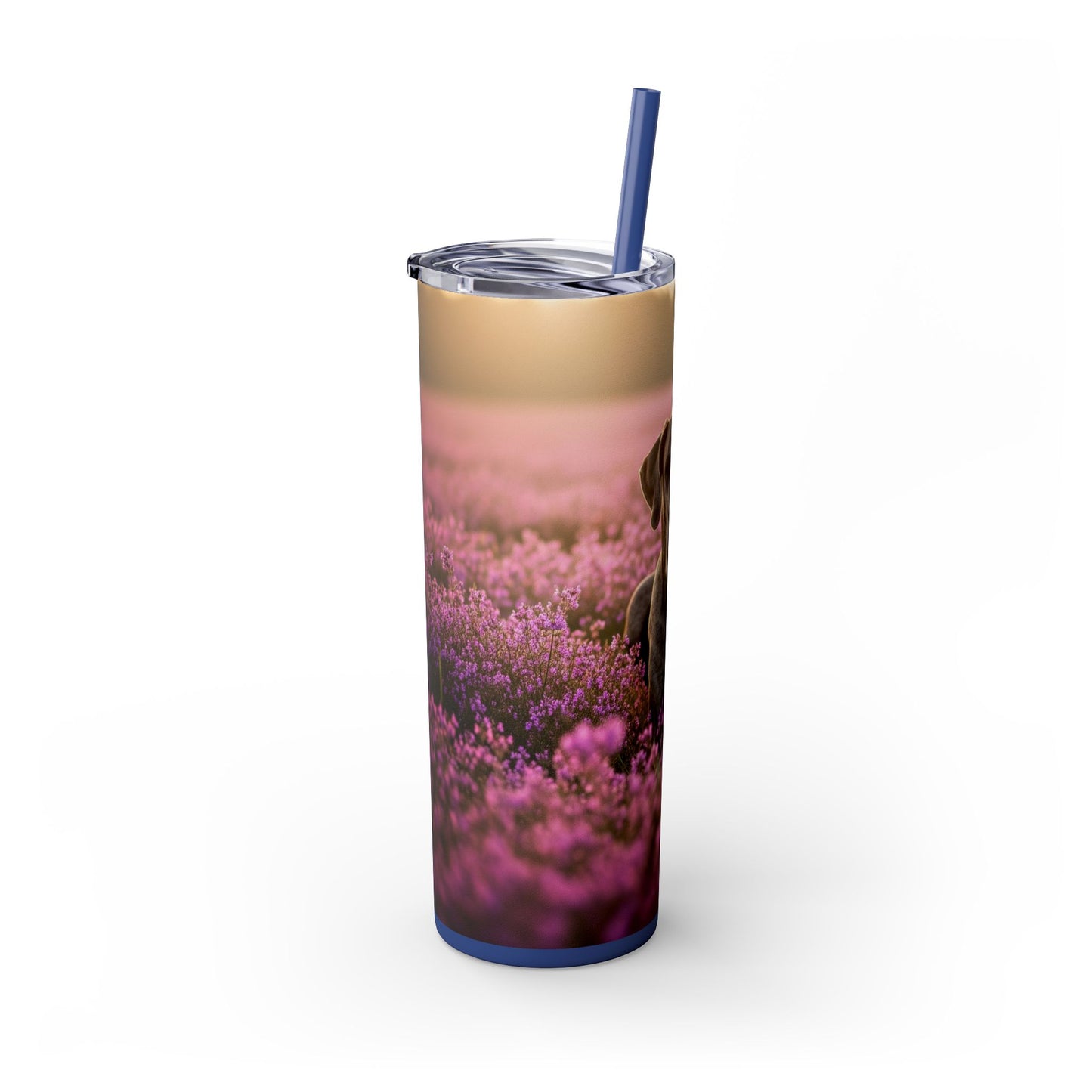 Great Dane Skinny Tumbler with Straw, 20oz
