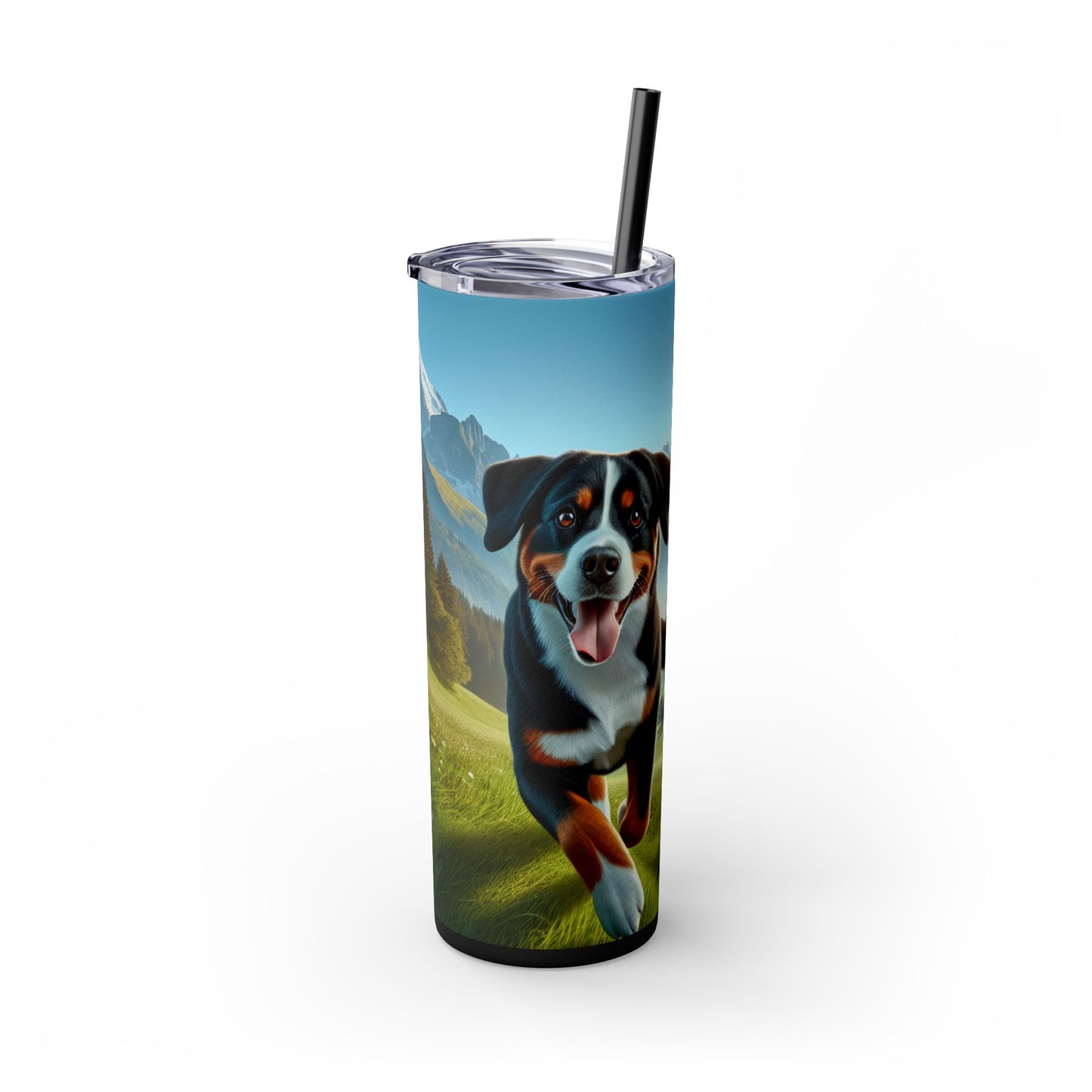 Entlebucher Mountain Dog Tumbler with Straw, 20oz