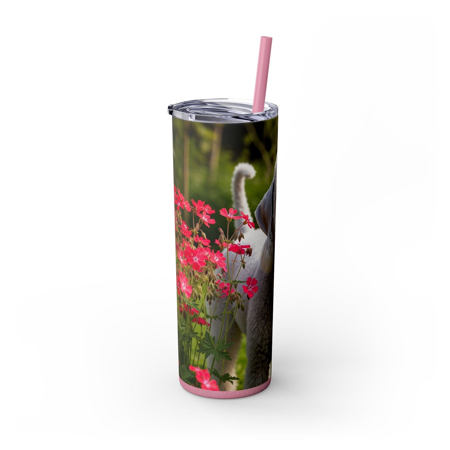 Bedlington Terrier Tumbler with Straw, 20oz