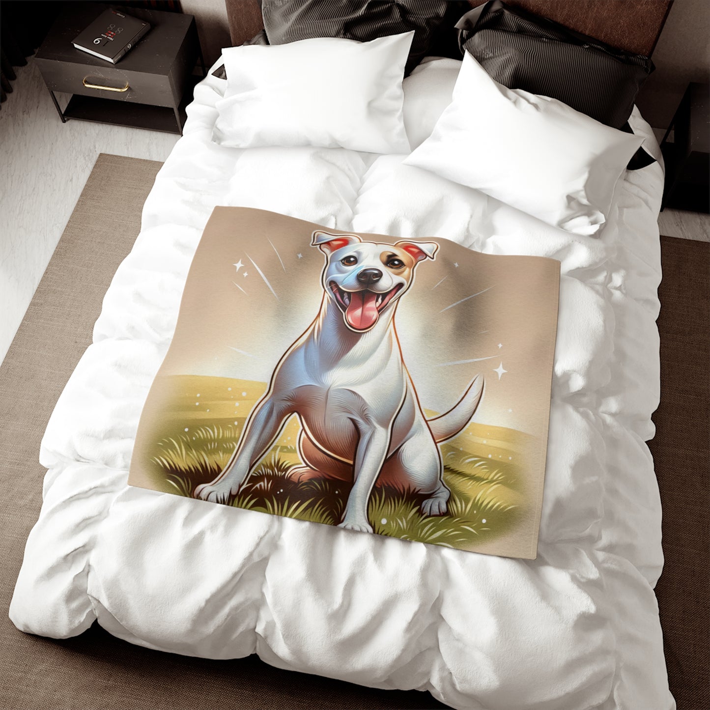 Gull Terrier Sweatshirt Blanket