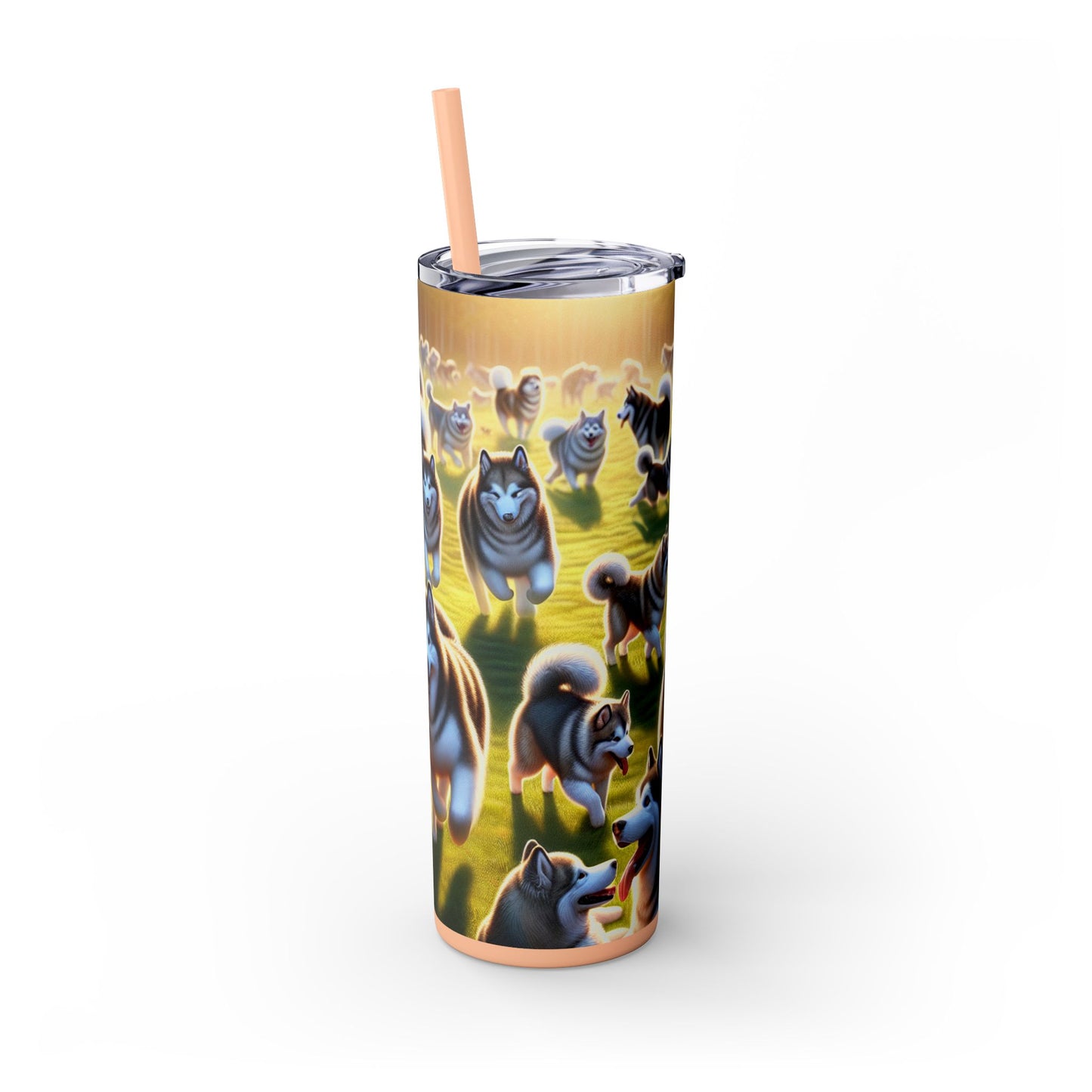 Alaskan Malamute Tumbler with Straw, 20oz