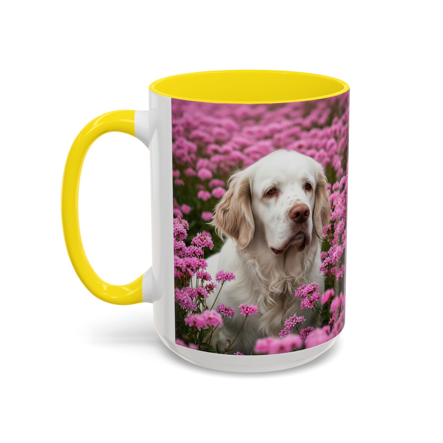 Clumber Spaniel Accent Coffee Mug - Perfect Gift for Dog Lovers