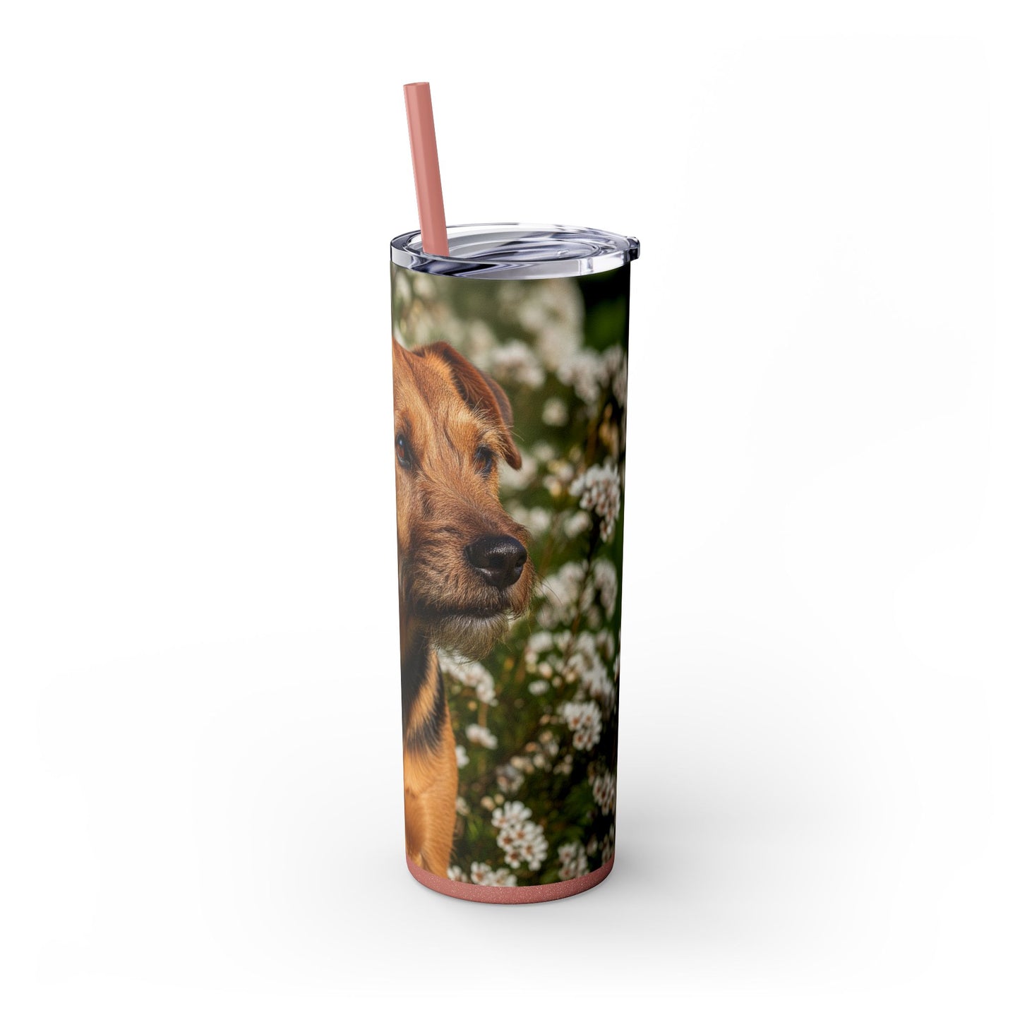 Tenterfield Terrier Skinny Tumbler with Straw, 20oz