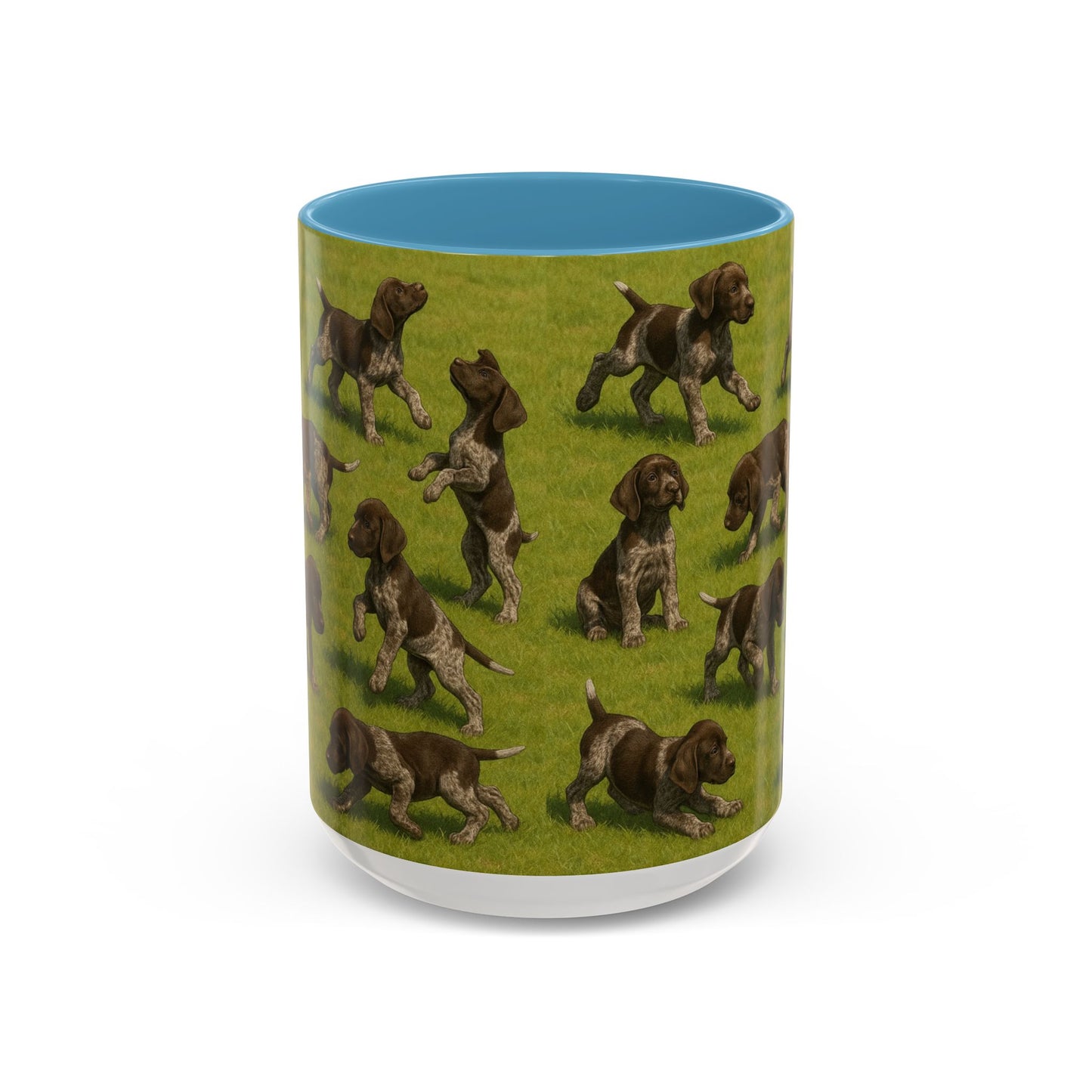 German Shorthaired Pointer puppies Accent Coffee Mug - Perfect Gift for Dog Lovers
