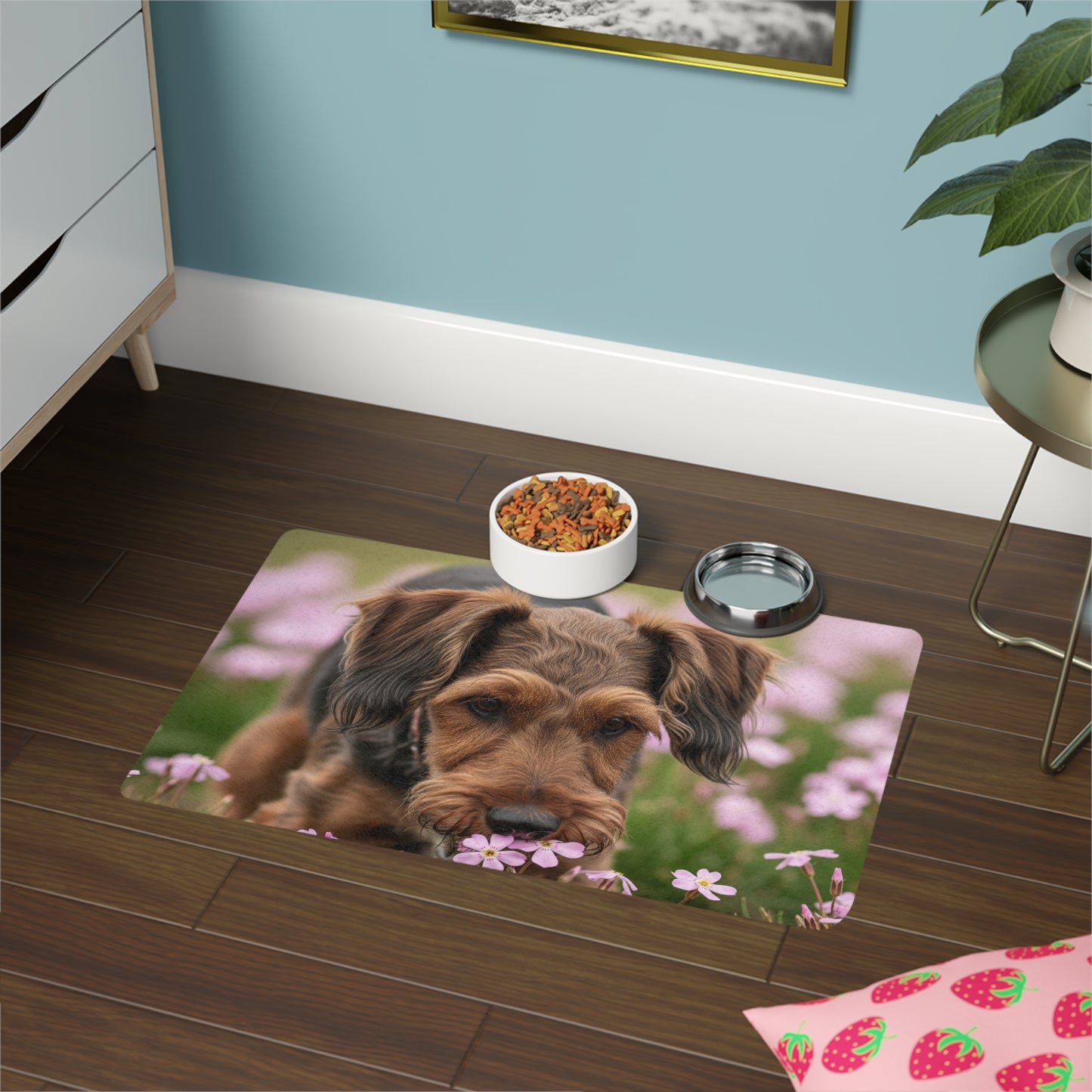 Pet Food Mat (12x18) - Cesky Terrier