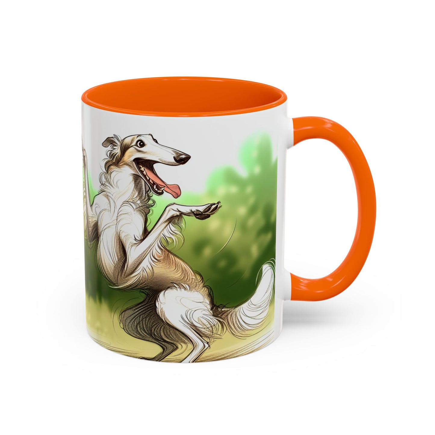 Borzoi Accent Coffee Mug - Perfect Gift for Dog Lovers