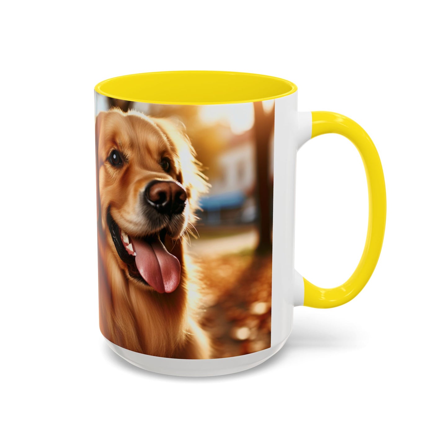 Golden Retriever Accent Coffee Mug - Perfect Gift for Dog Lovers