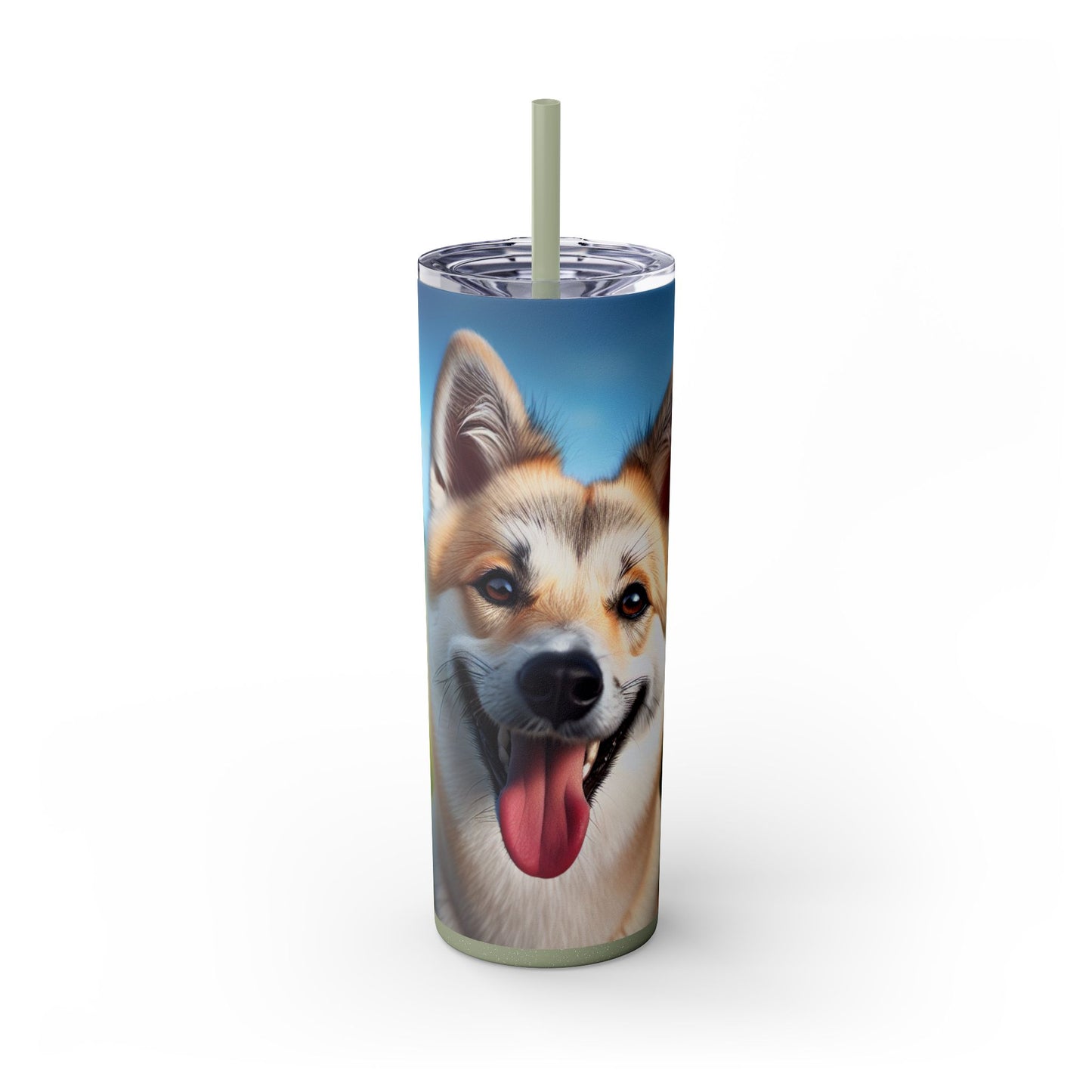 Canaan Dog Tumbler with Straw, 20oz