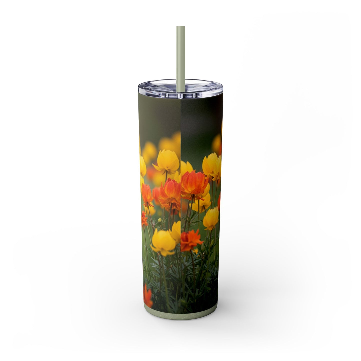 Miniature Pinscher Skinny Tumbler with Straw, 20oz