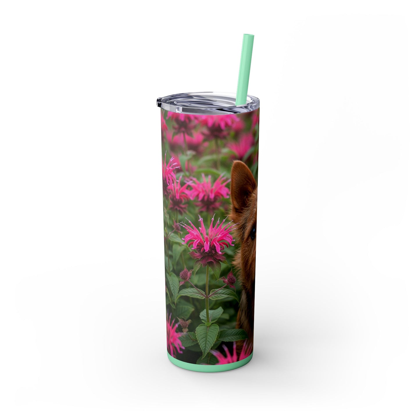 Norwich Terrier Skinny Tumbler with Straw, 20oz
