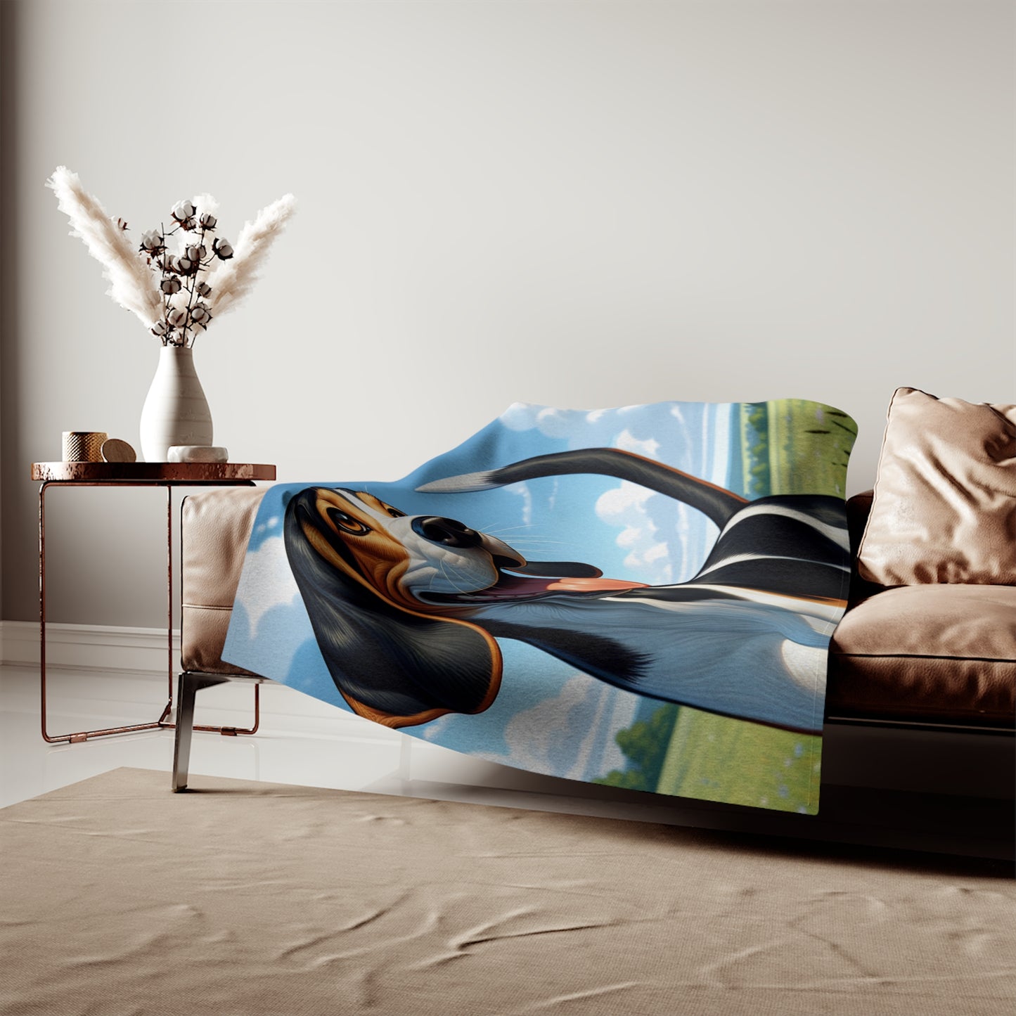 Treeing Walker Coonhound Sweatshirt Blanket