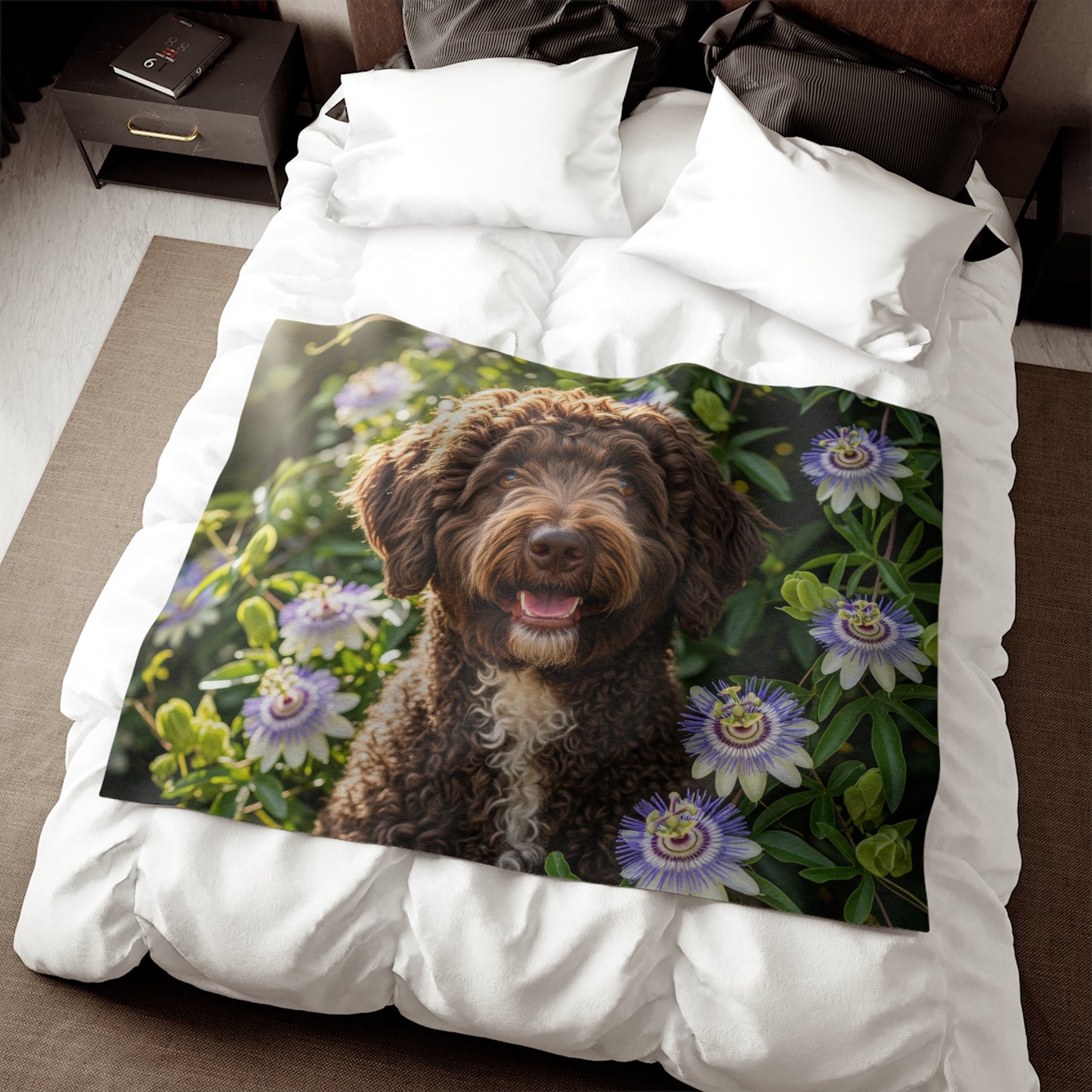 Spanish Water Dog Sweatshirt Blanket