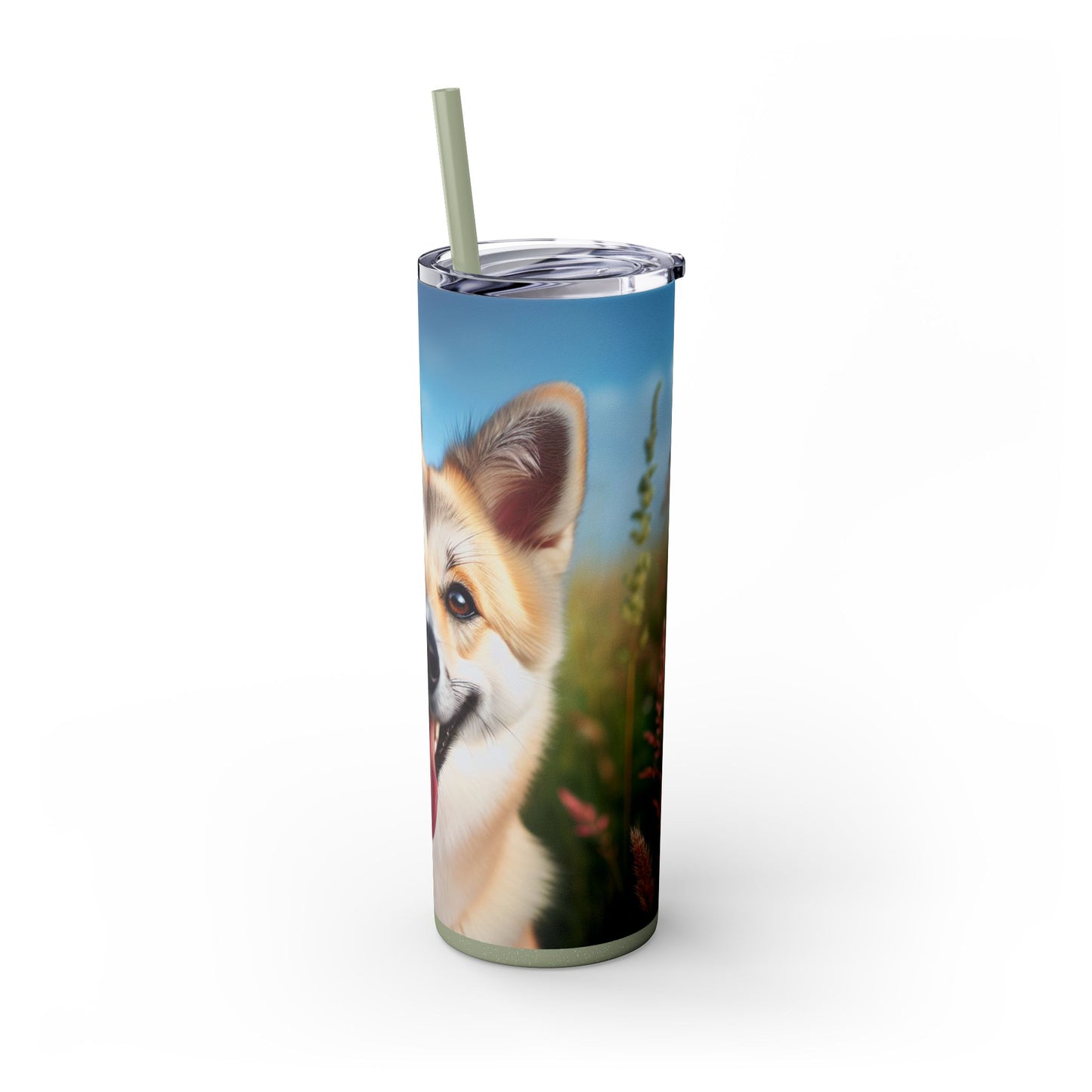 Canaan Dog Tumbler with Straw, 20oz