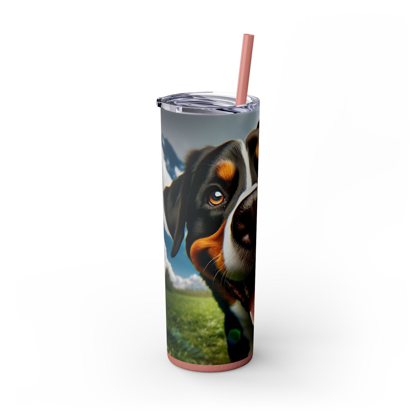 Greater Swiss Mountain Dog Tumbler with Straw, 20oz