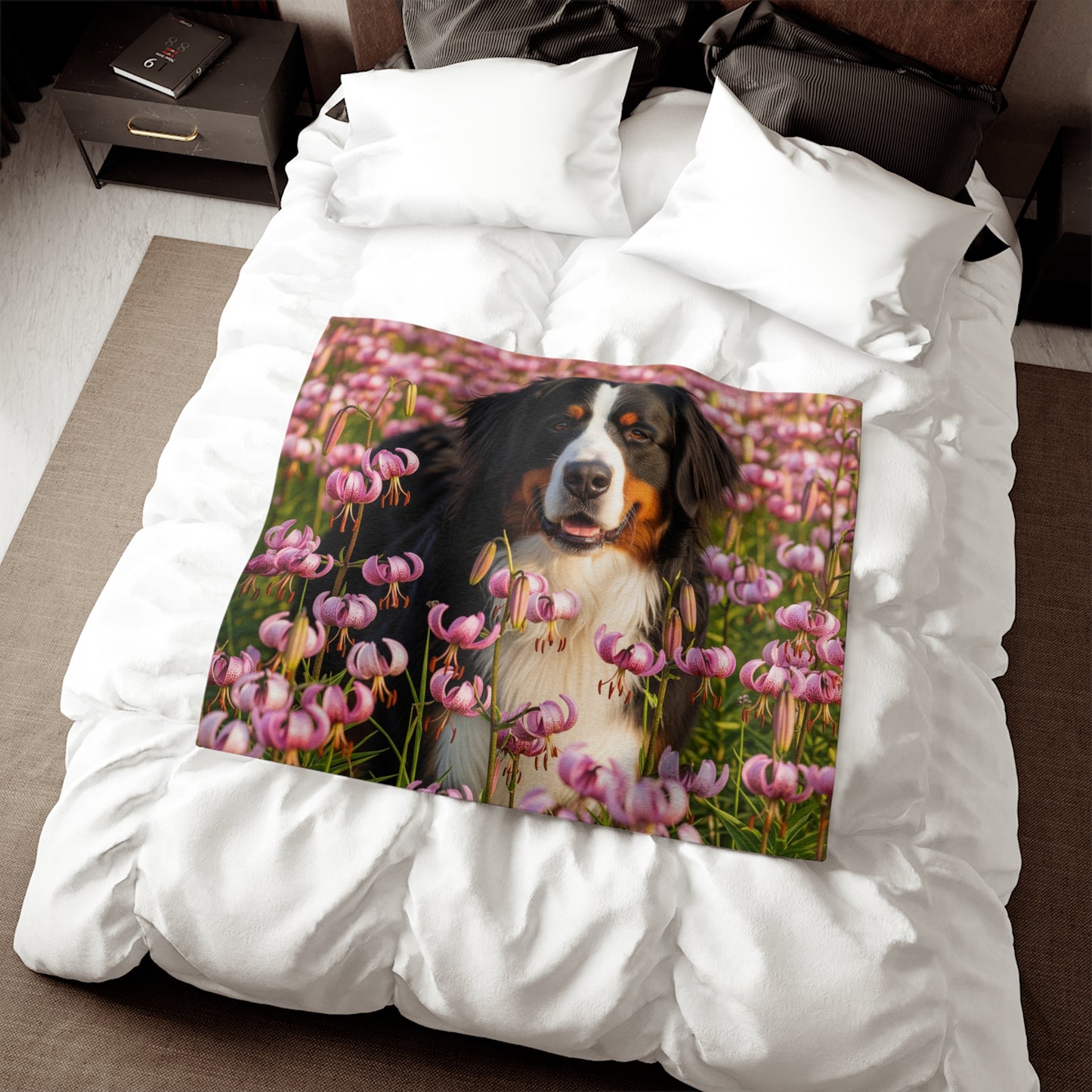 Bernese Mountain Dog Sweatshirt Blanket