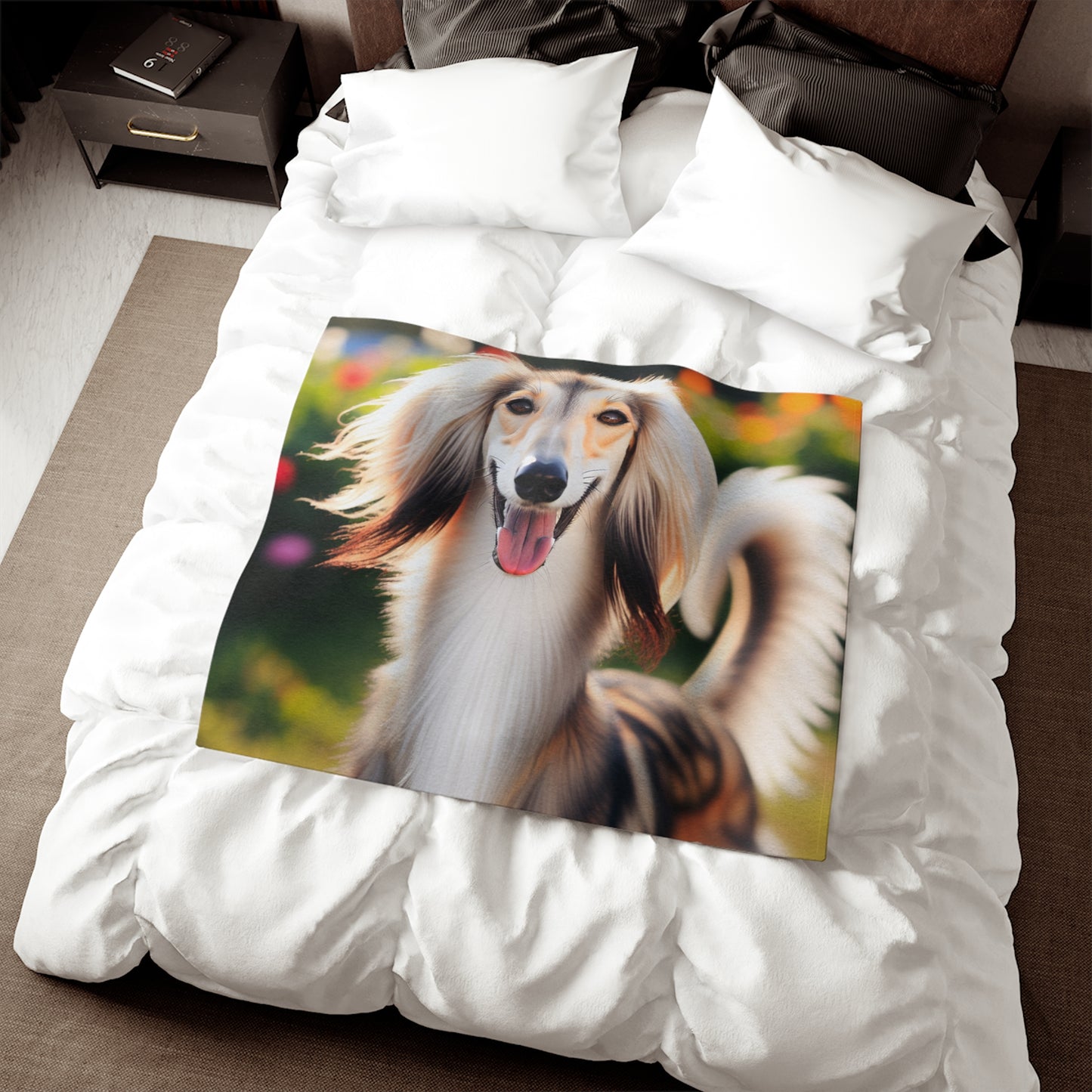 Saluki Sweatshirt Blanket