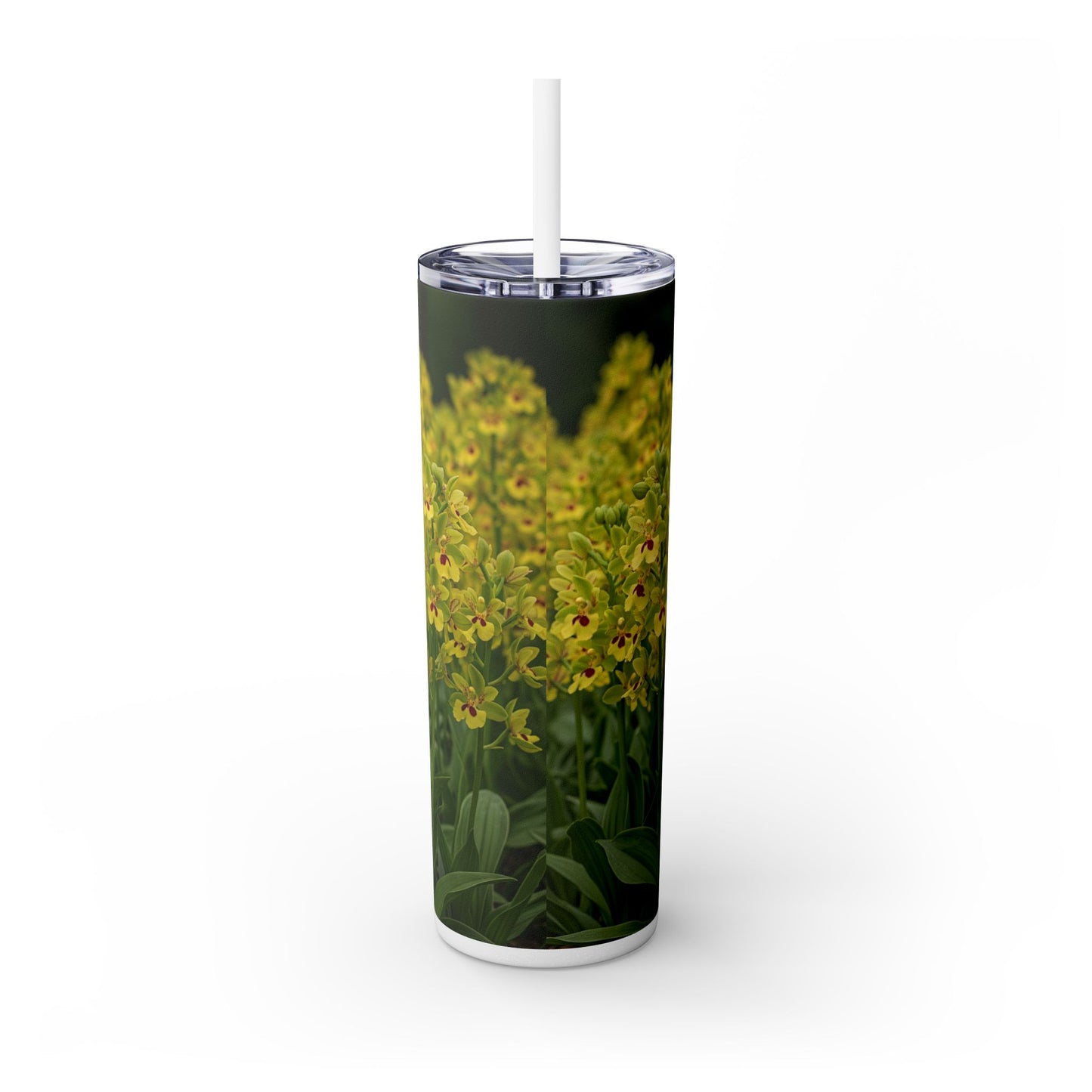 Basenji Skinny Tumbler with Straw, 20oz