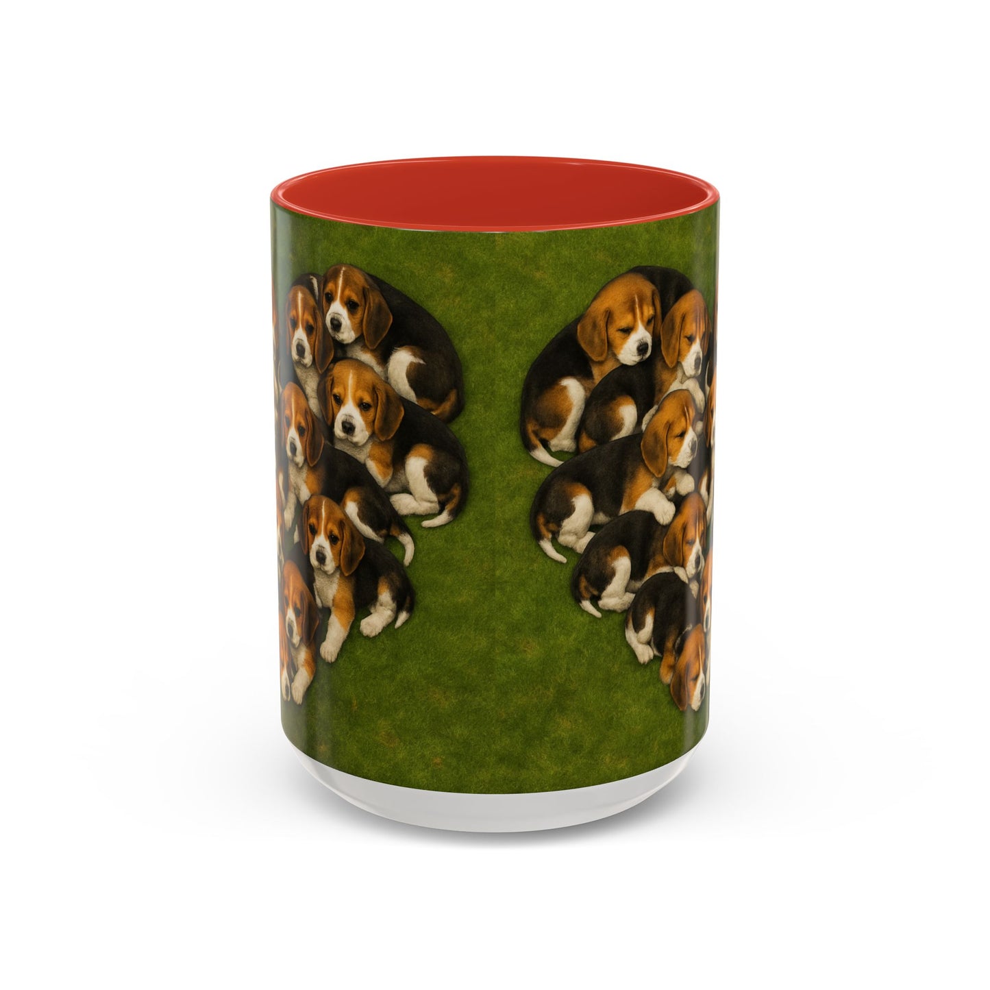 Beagle puppies Accent Coffee Mug - Perfect Gift for Dog Lovers