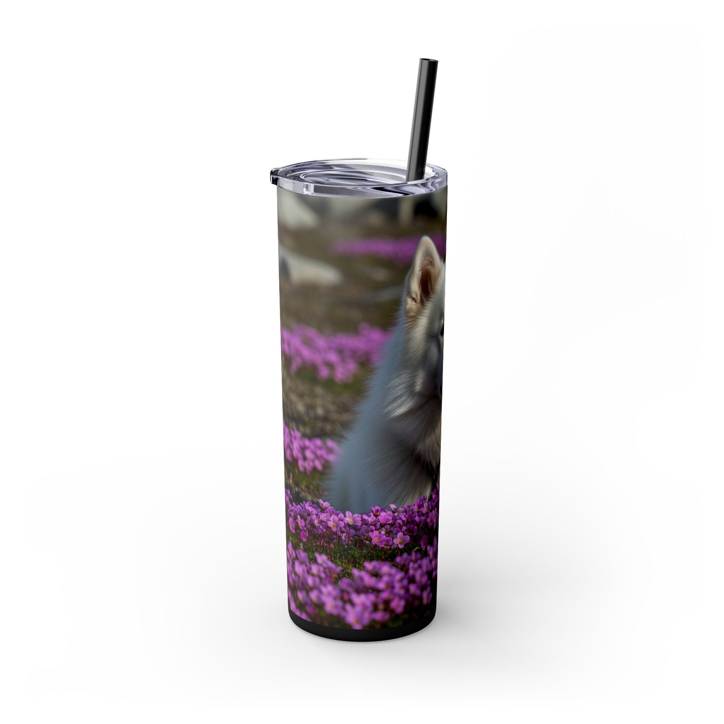 Canadian Eskimo Dog Tumbler with Straw, 20oz