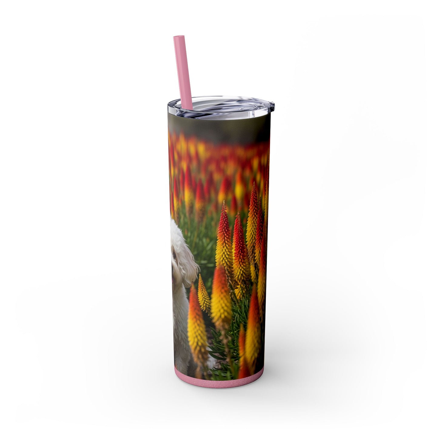 Bichonpoo Tumbler with Straw, 20oz