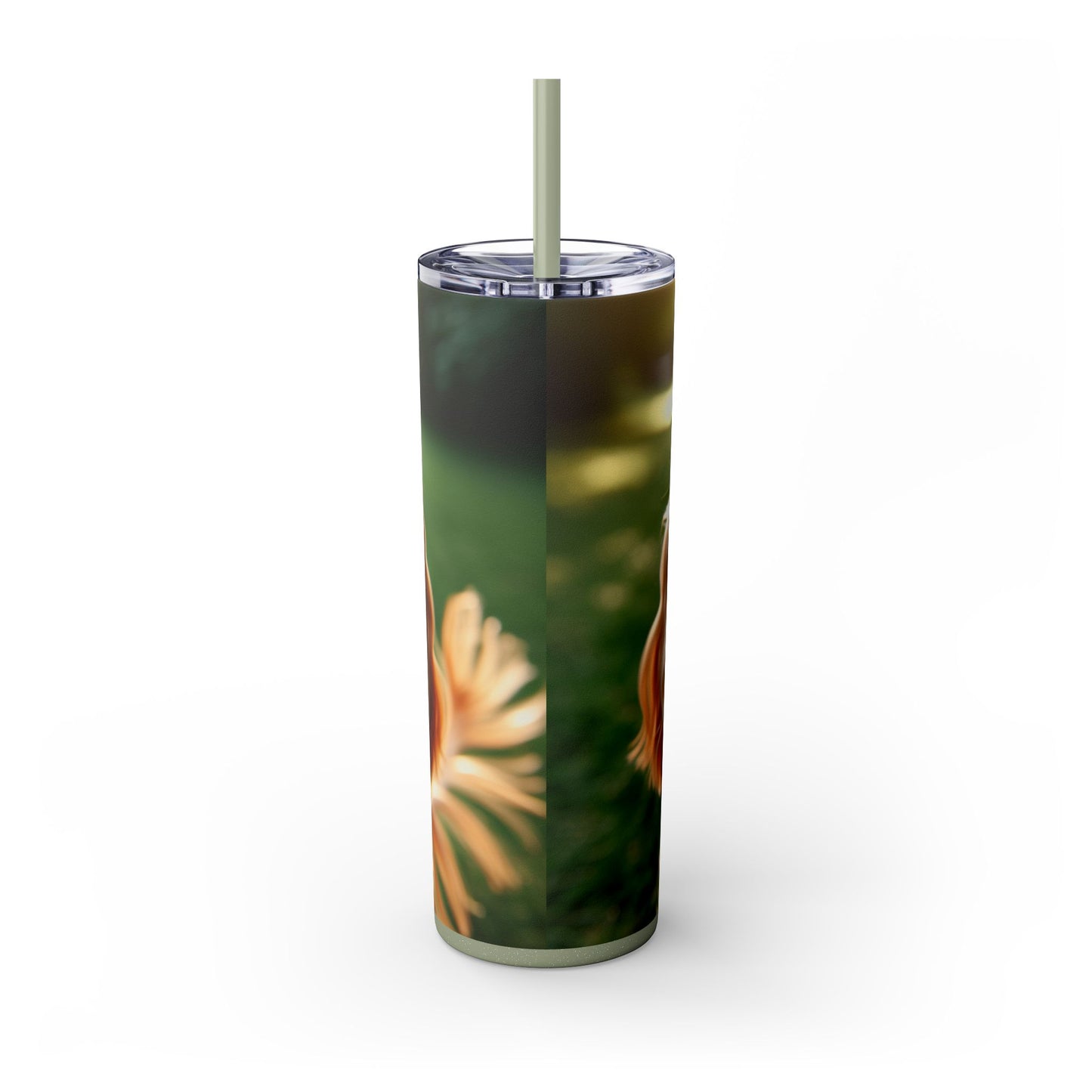 English Cocker Spaniel Skinny Tumbler with Straw, 20oz