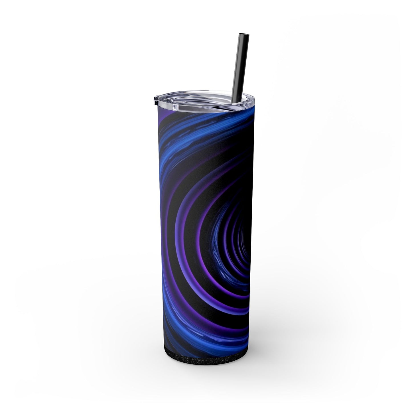 Optical Illusion Skinny Tumbler with Straw, 20oz